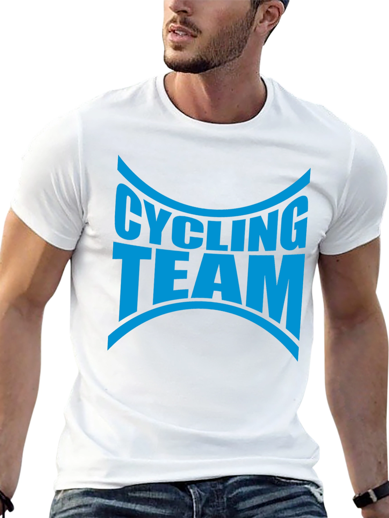 Cycling Team Graphic T-Shirt - Black