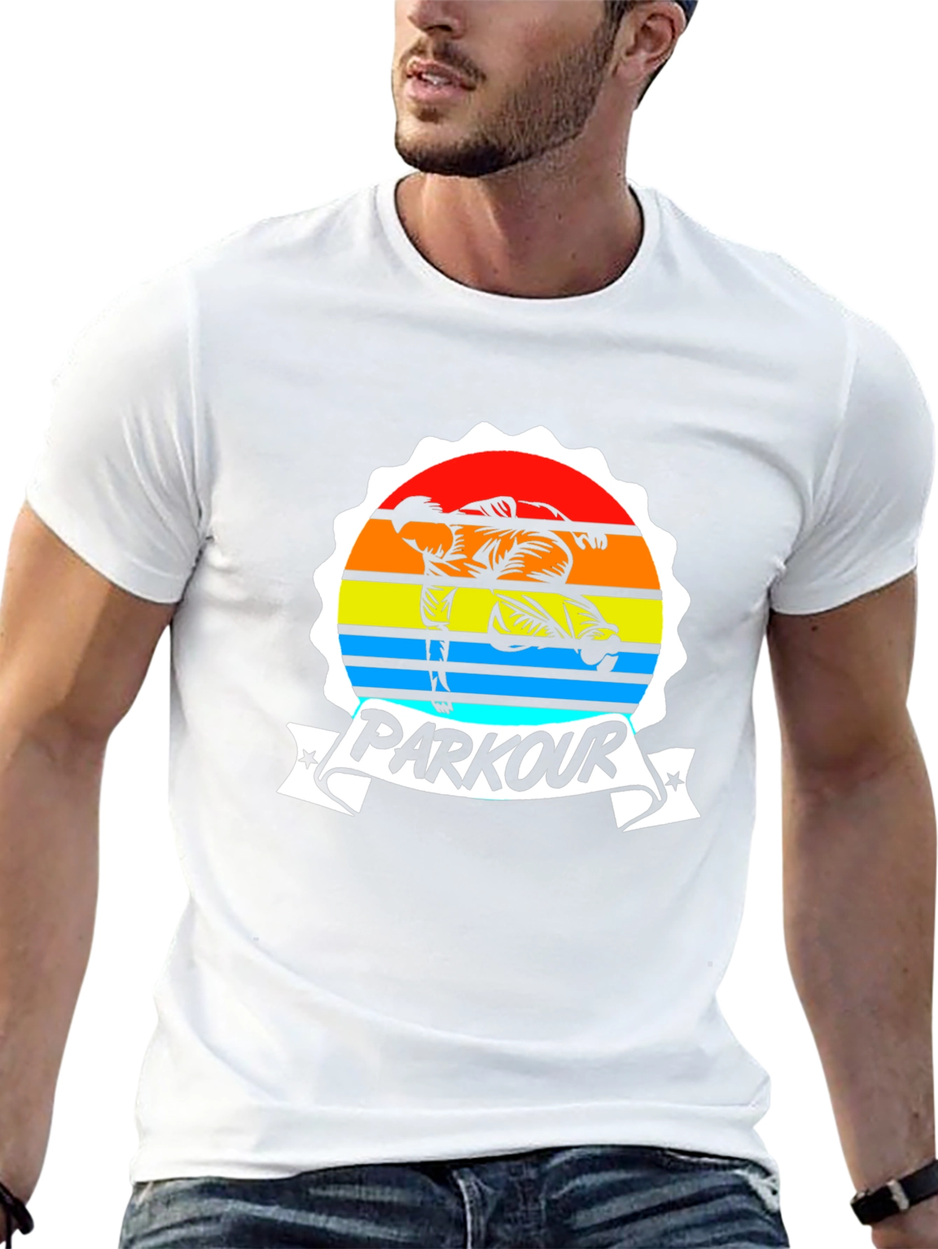 Parkour Graphic Tee - Urban Style Black T-Shirt
