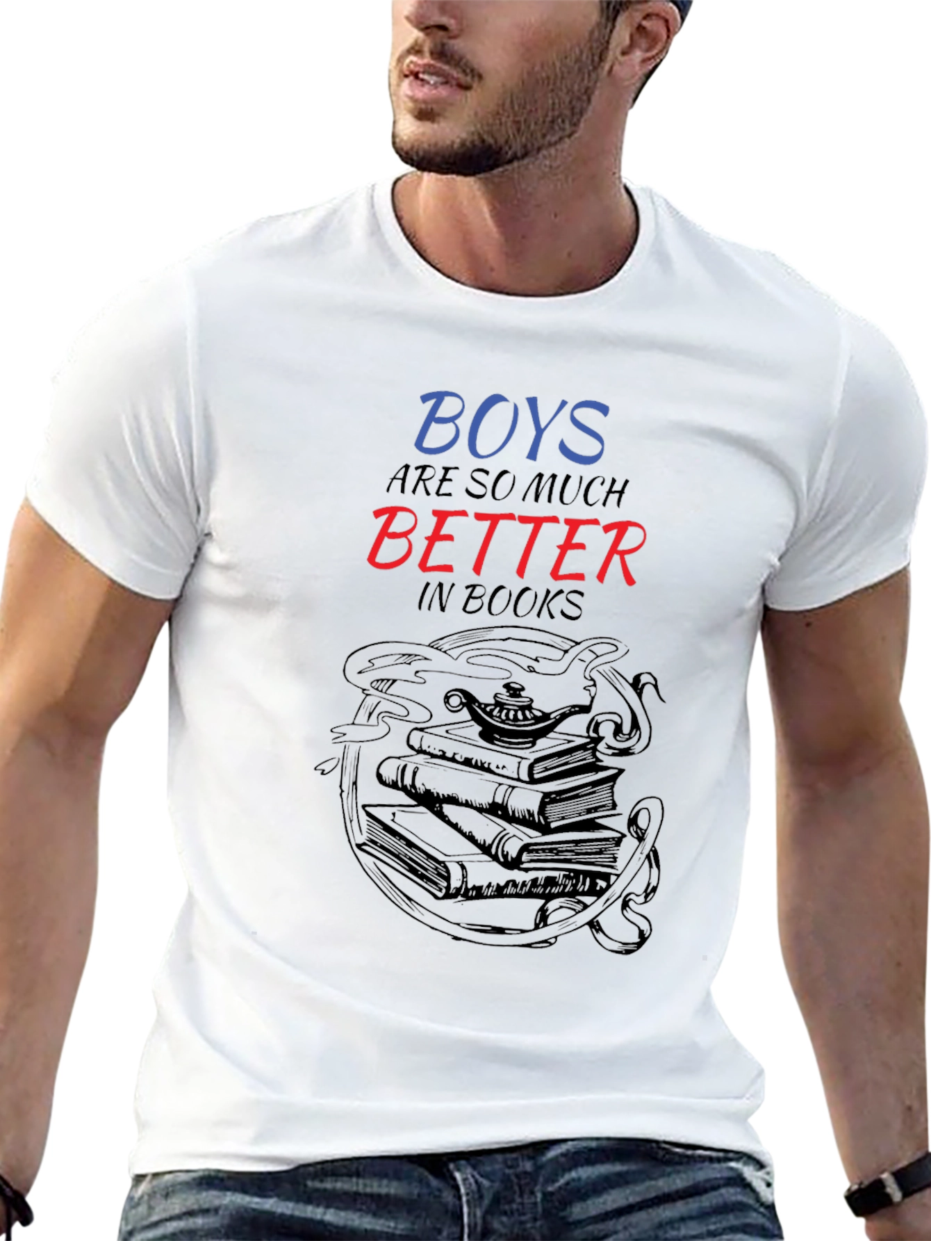 Boys are So Much Better in Books Graphic Tee