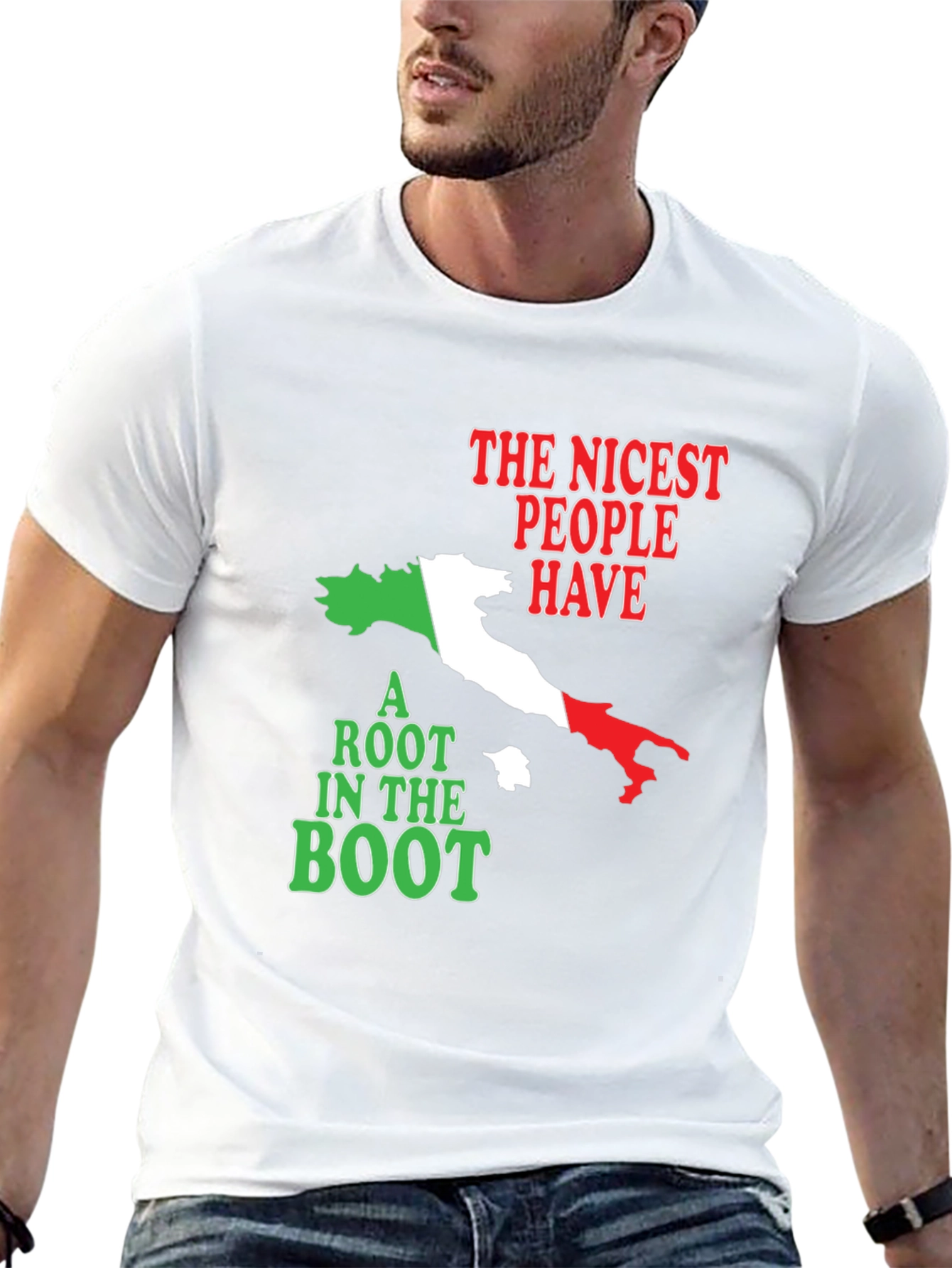 Italian Pride T-Shirt: Nicest People Rooted in Italy