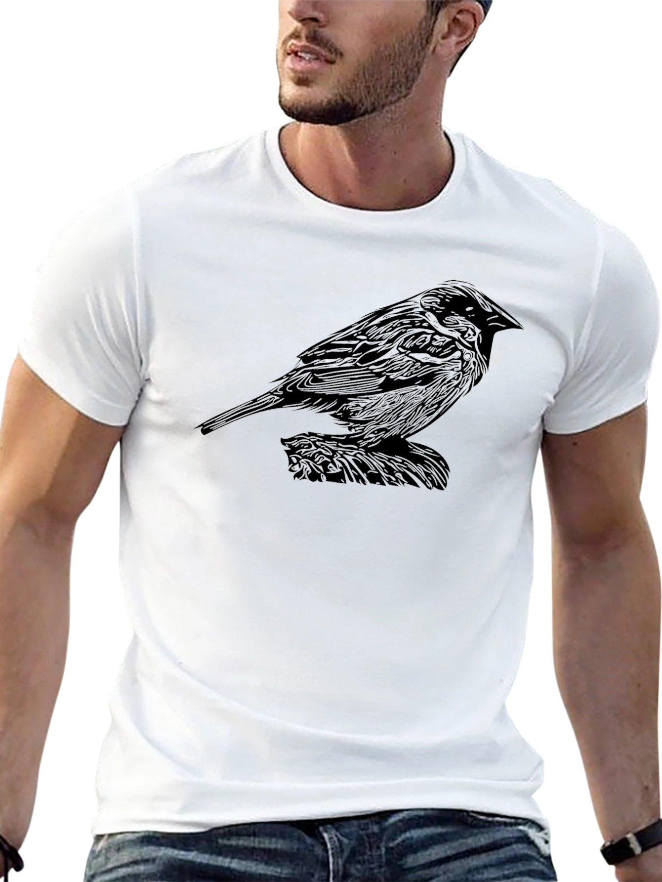 Black Bird Graphic T-Shirt