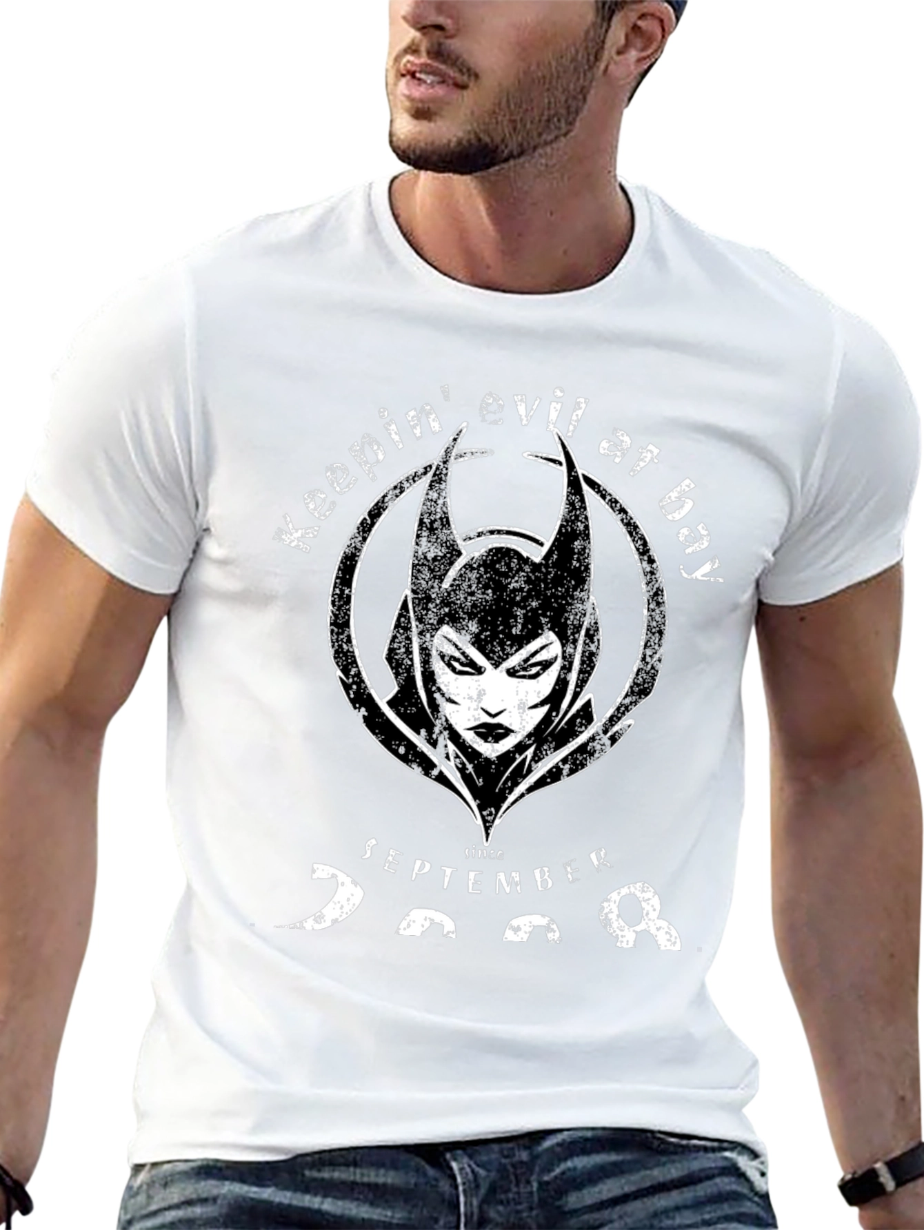 Keepin Evil At Bay Graphic T-Shirt