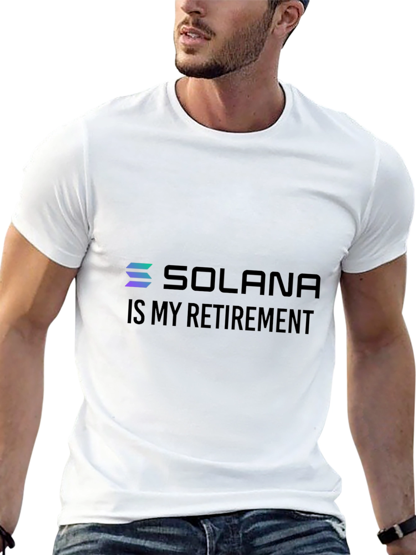 Solana Crypto T-Shirt - Is My Retirement Black Tee