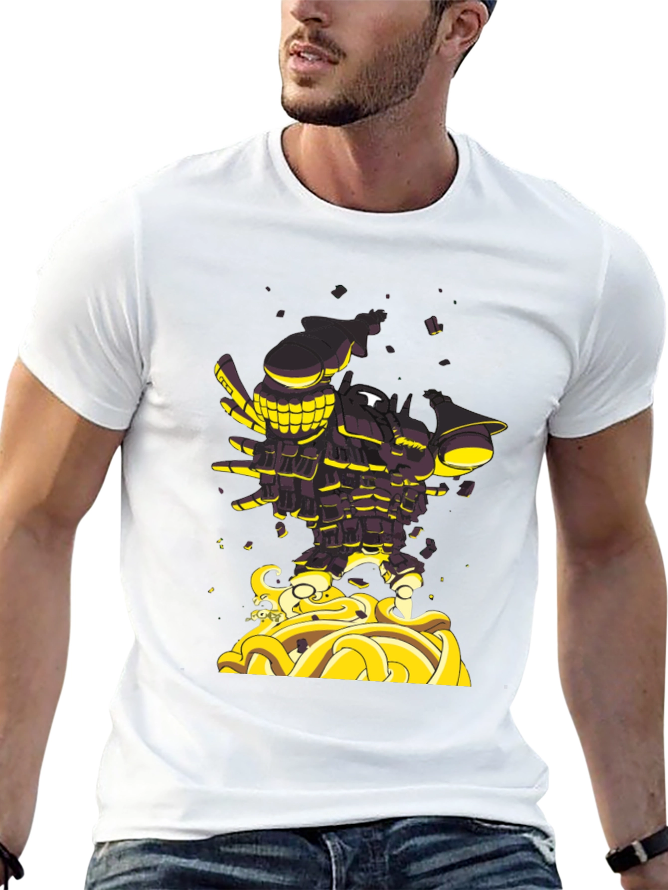 Unique Graphic Black T-Shirt