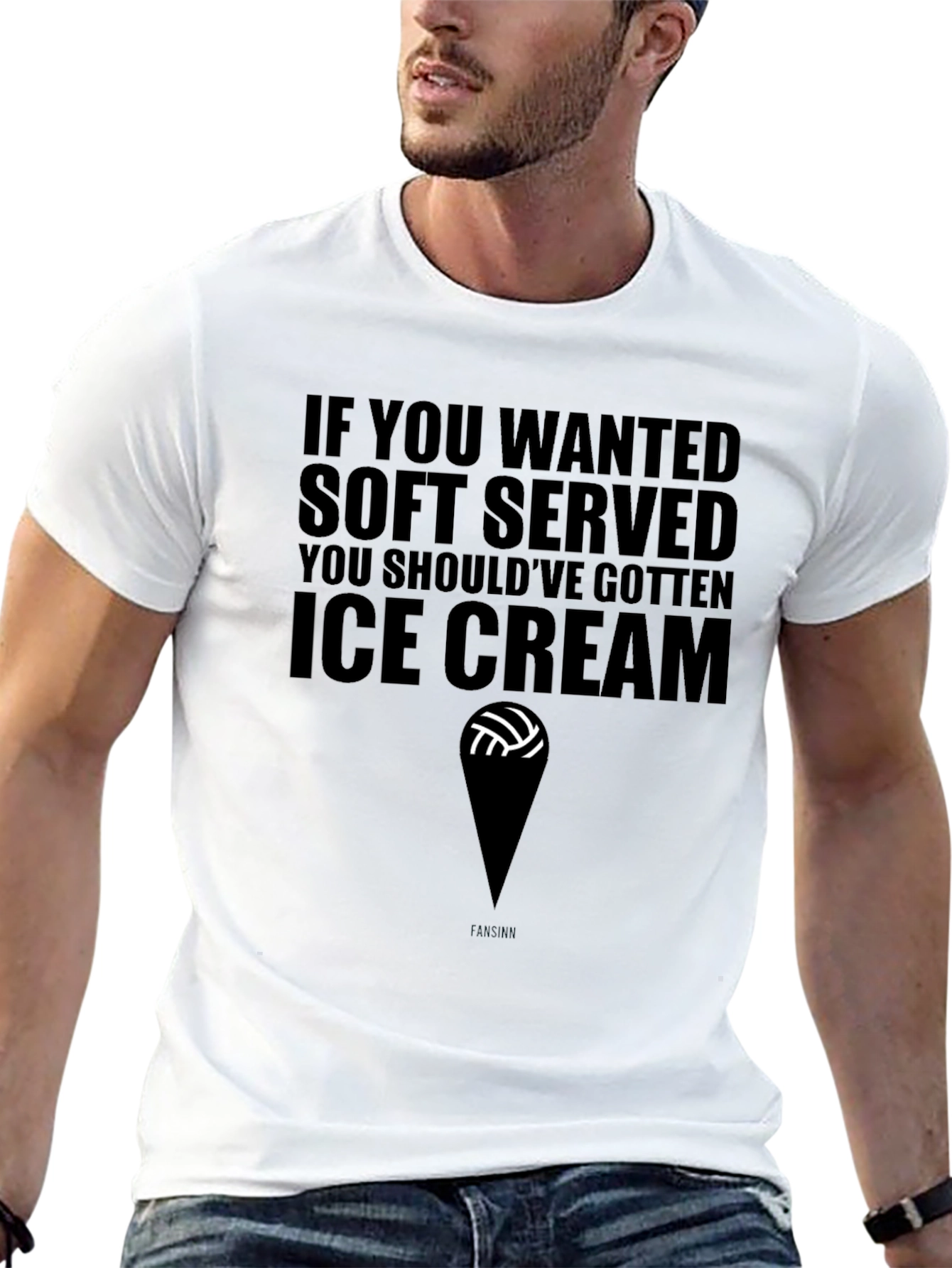 Funny Volleyball Ice Cream T-Shirt