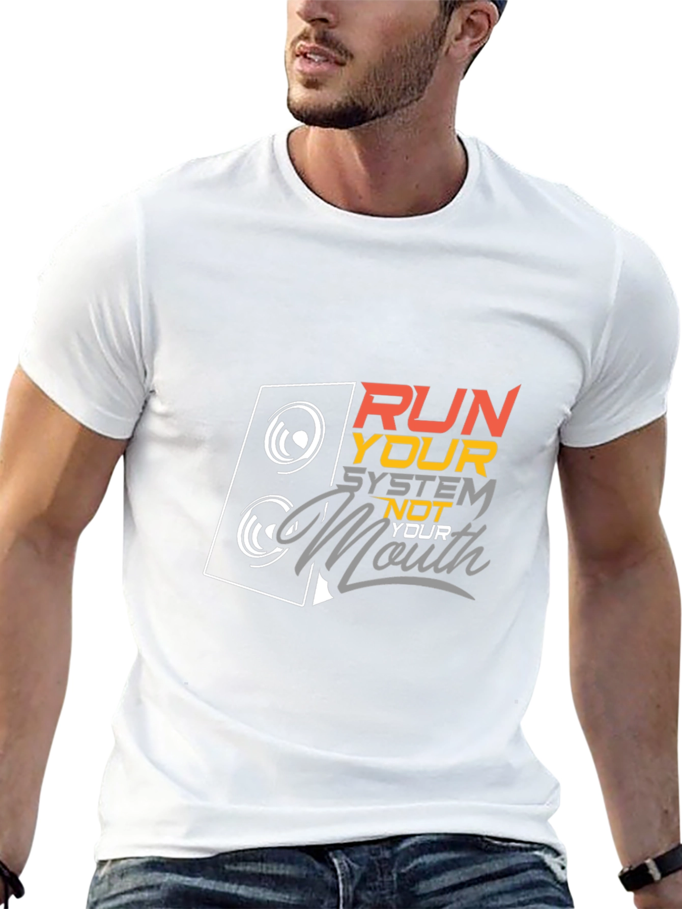 Run Your System Not Your Mouth Graphic Tee
