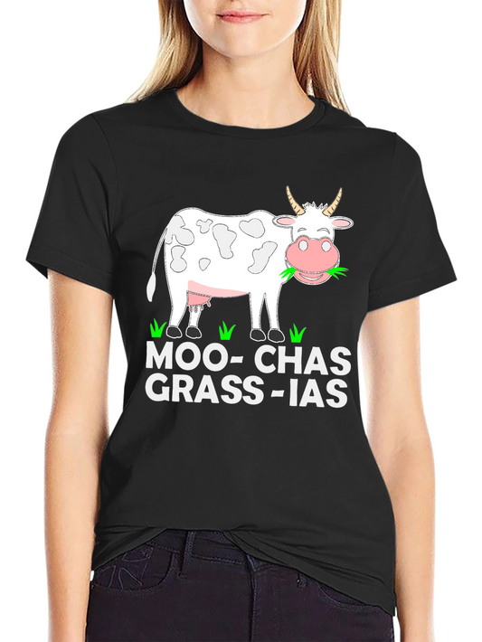 Moo-Chas Grass-ias Graphic T-Shirt