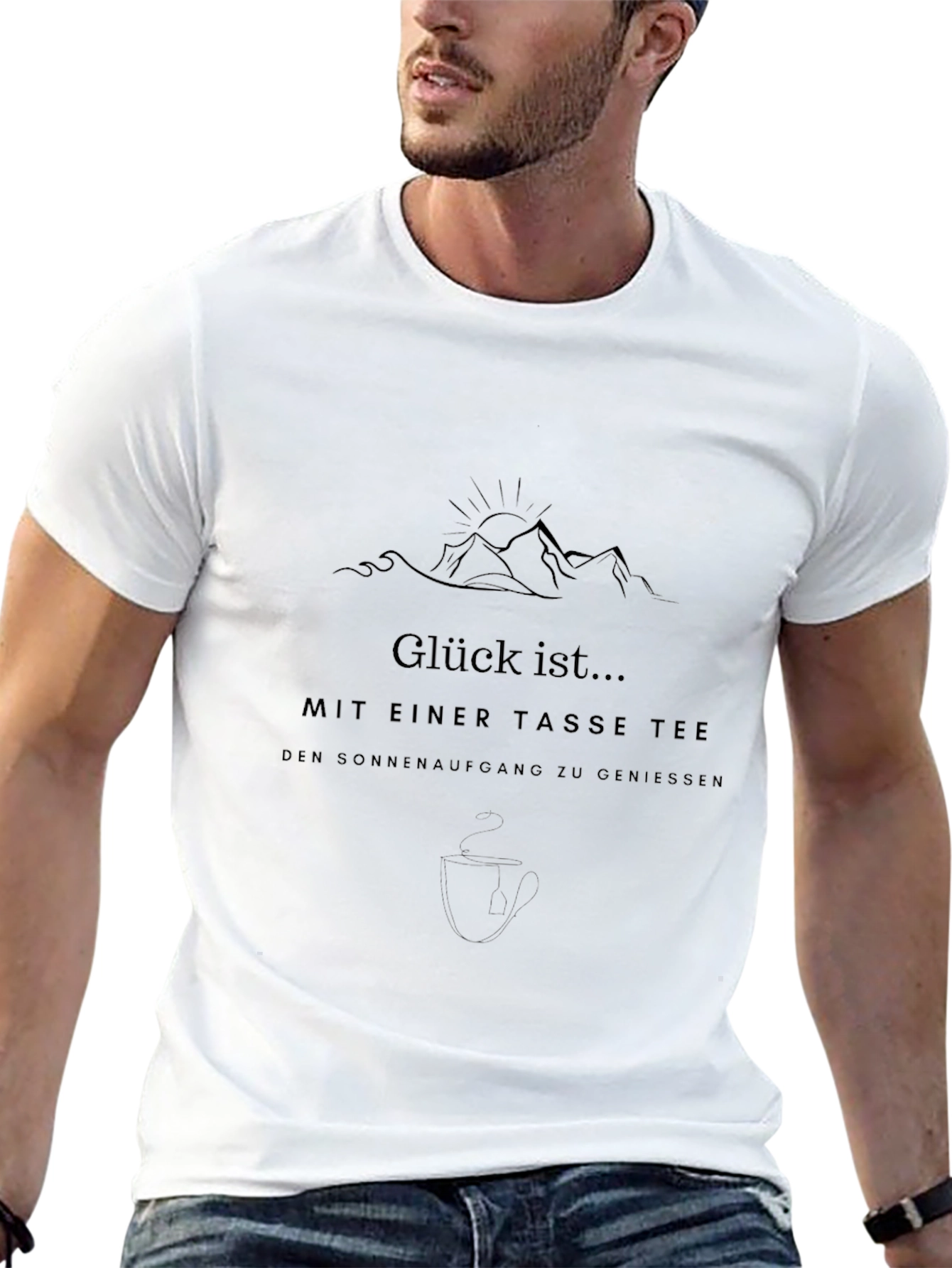 Glück ist... Mens Graphic Tee - Black