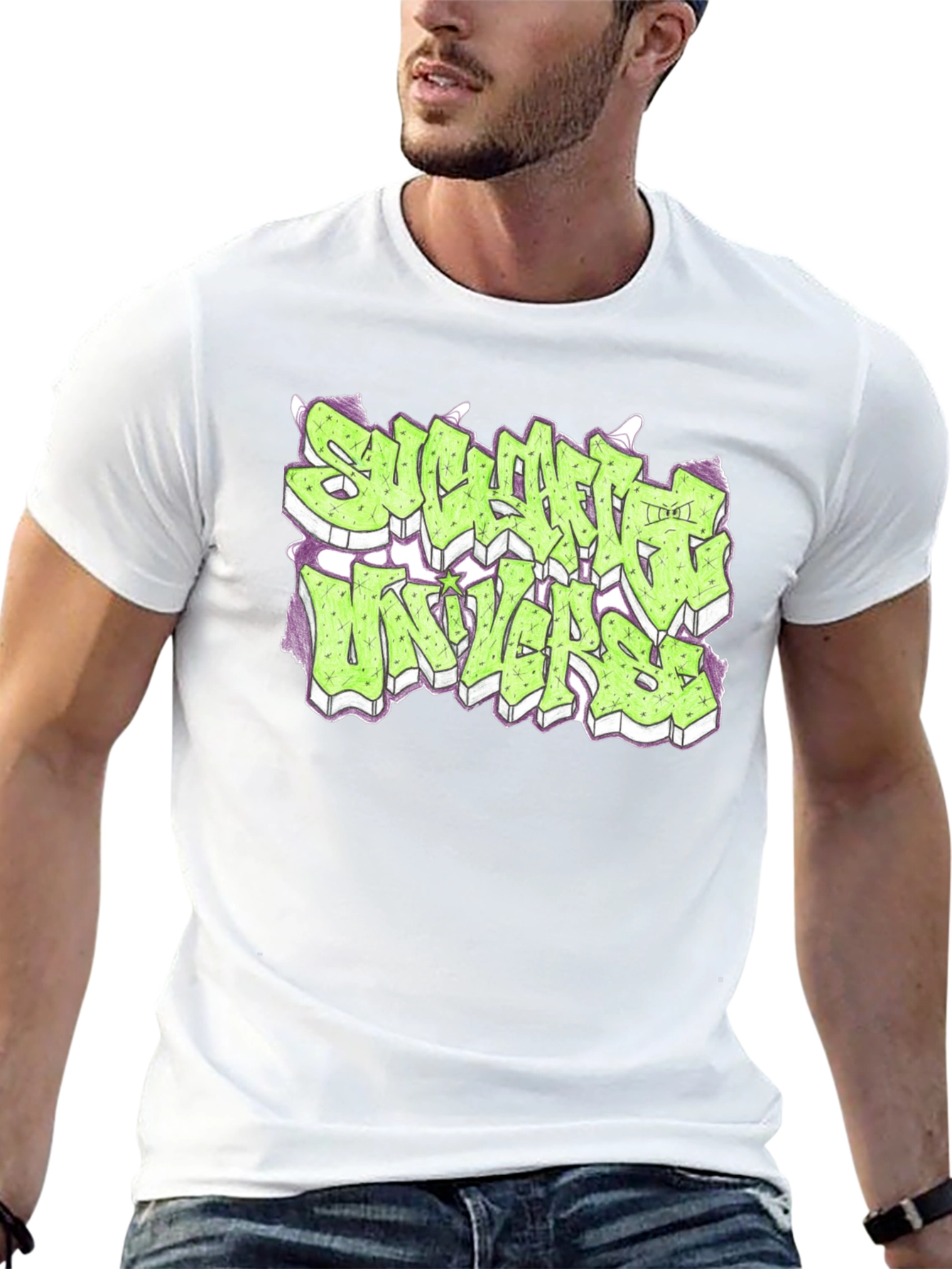 Streetwear Graphic Print Black T-Shirt