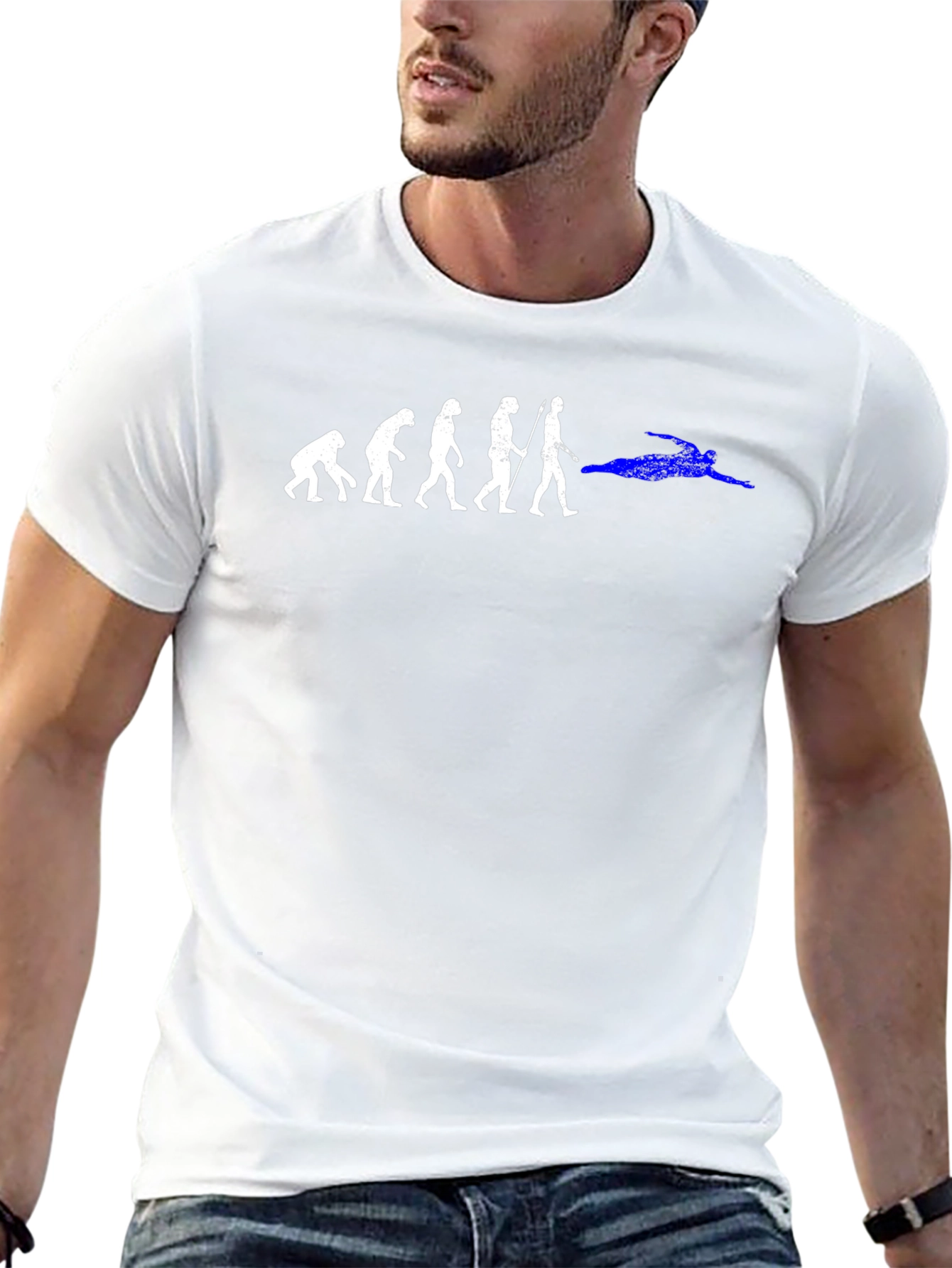 Evolution of Swimmer T-Shirt