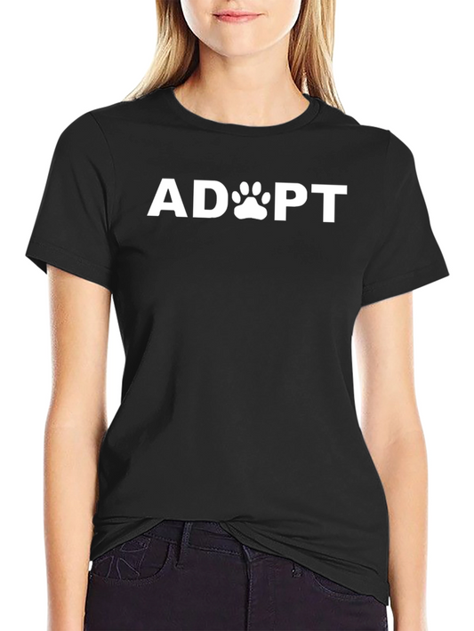 Adopt Pet Paw Print T-Shirt