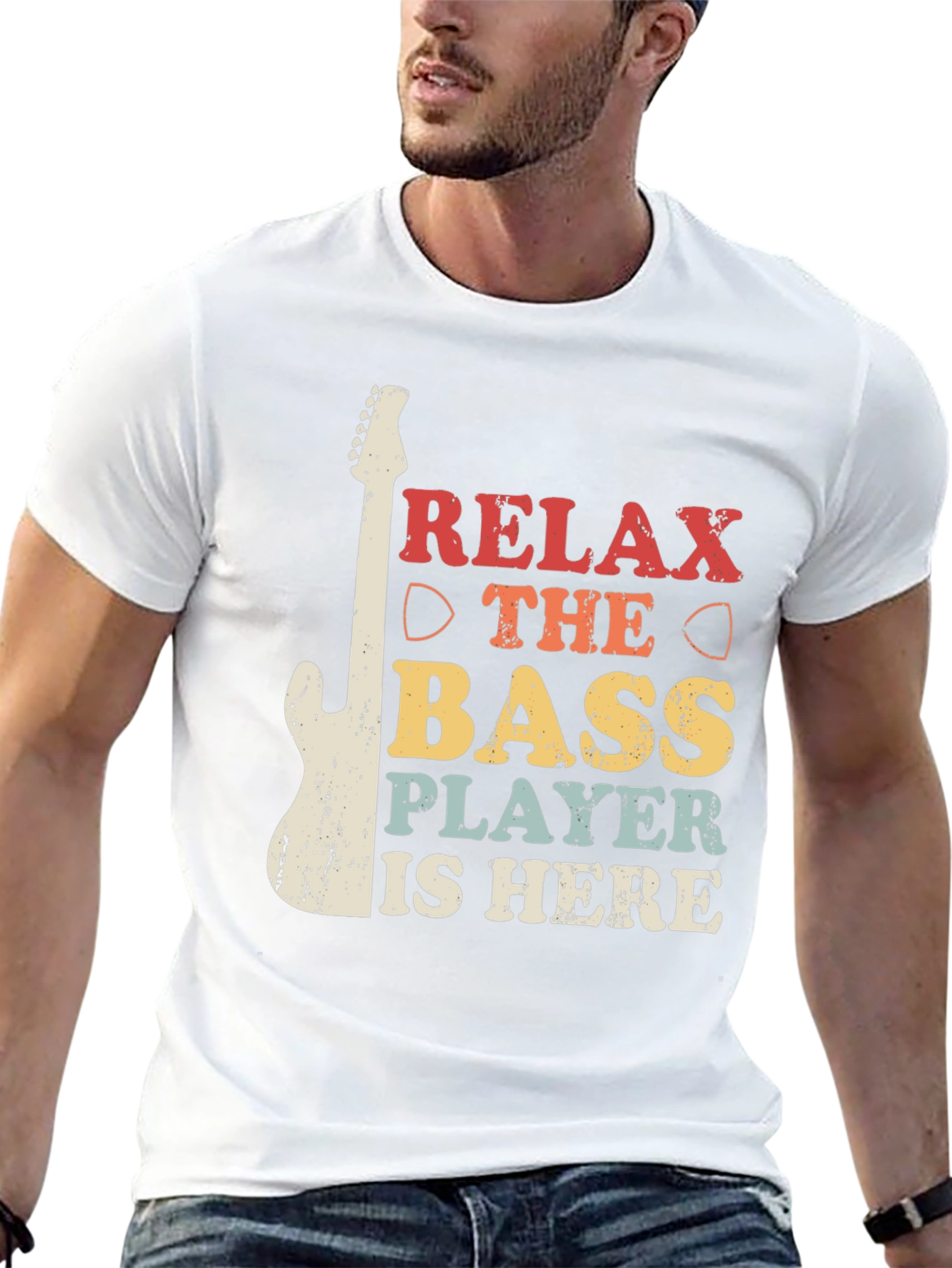 Relax The Bass Player Is Here Graphic Tee