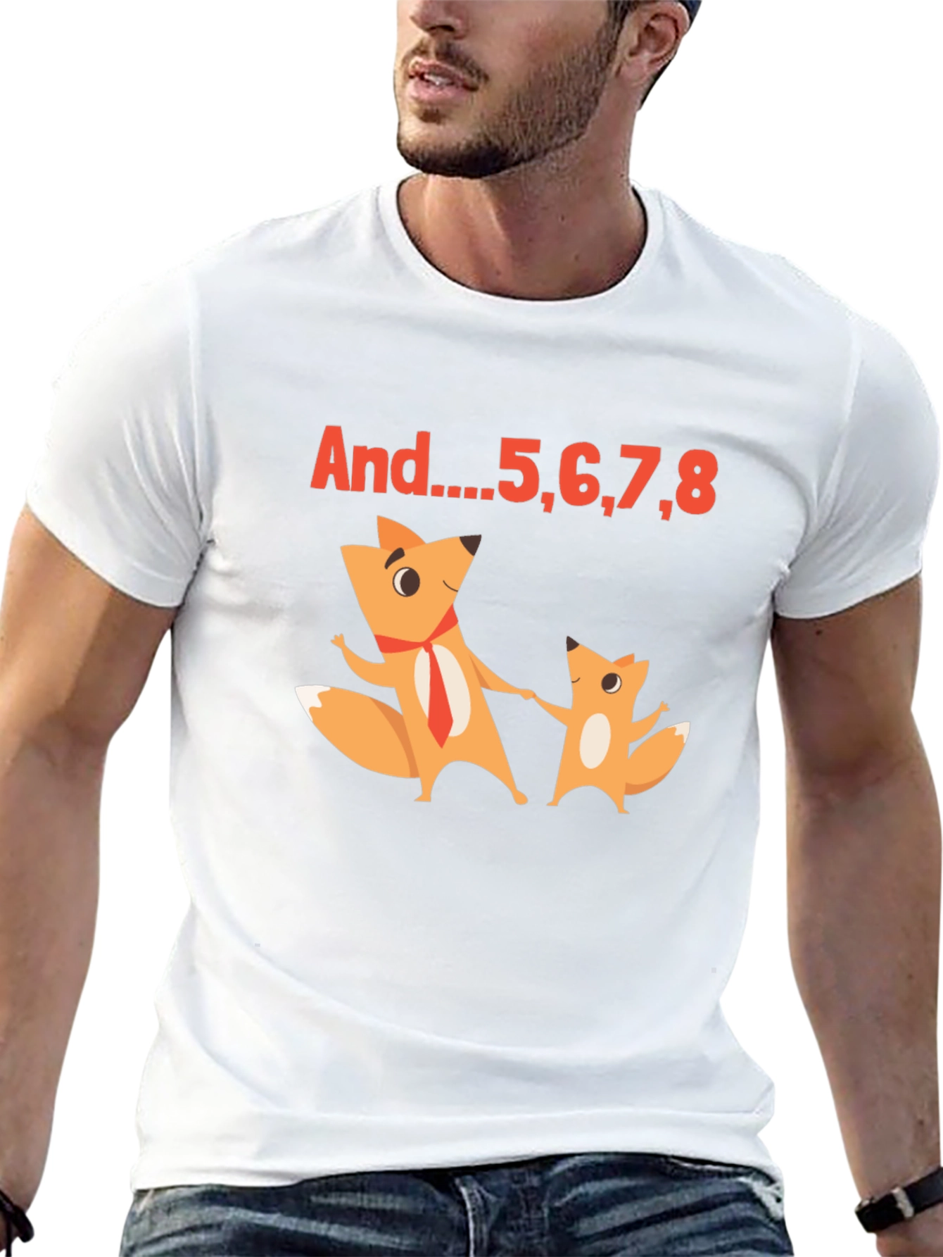 Funny Foxes T-Shirt - And...5678 Dance Counting Tee