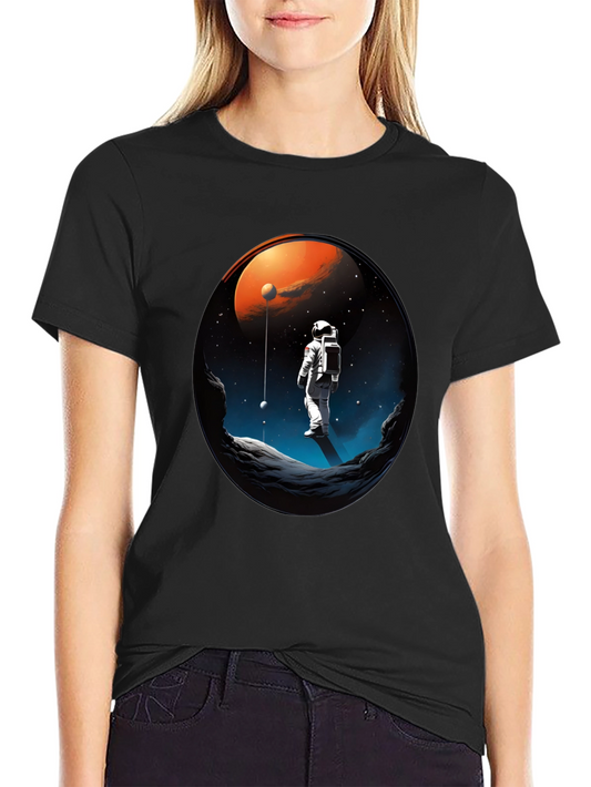 Astronaut Graphic T-Shirt - Space Exploration Design