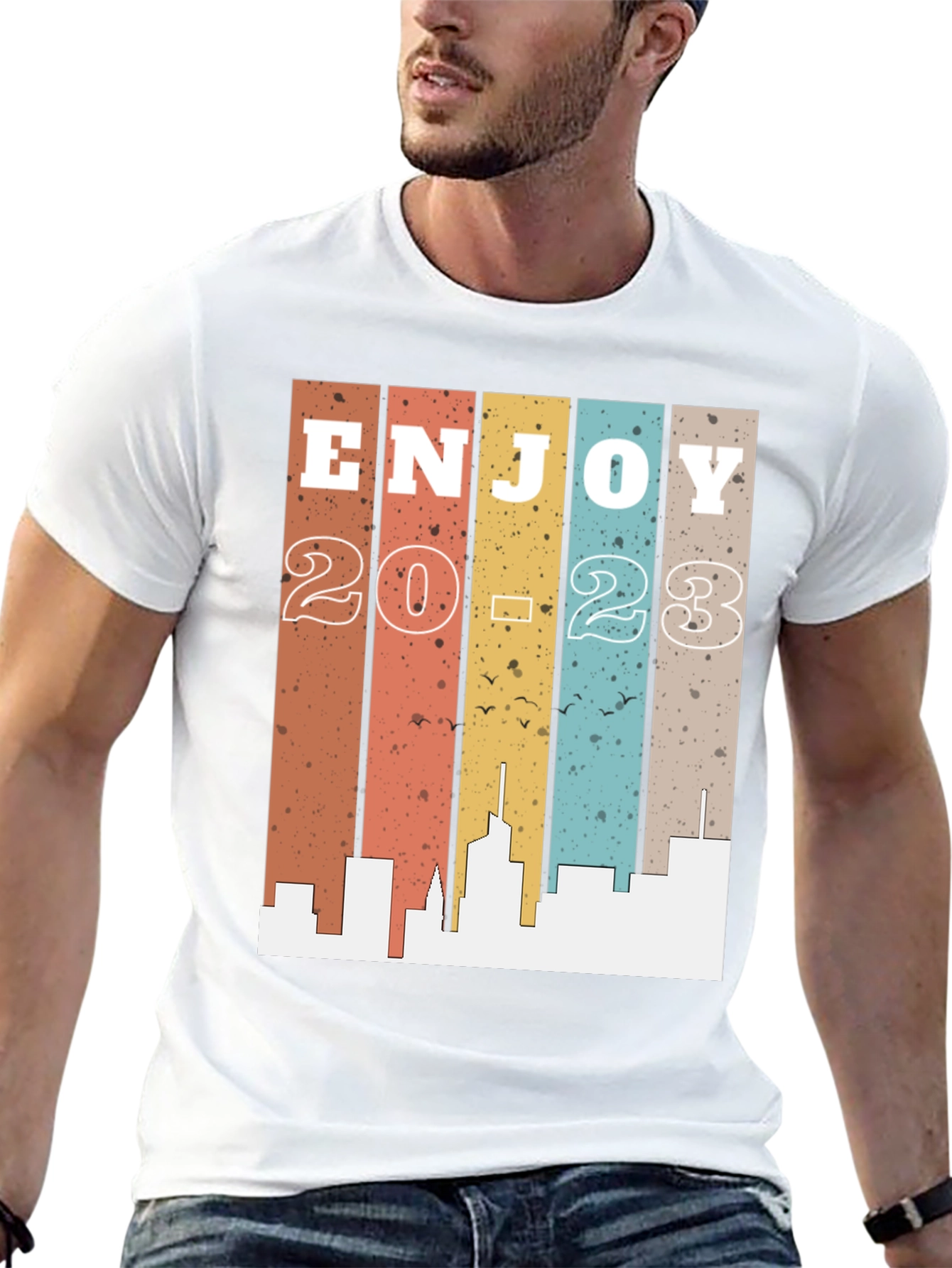 Enjoy 2023 Graphic Tee - Retro Style