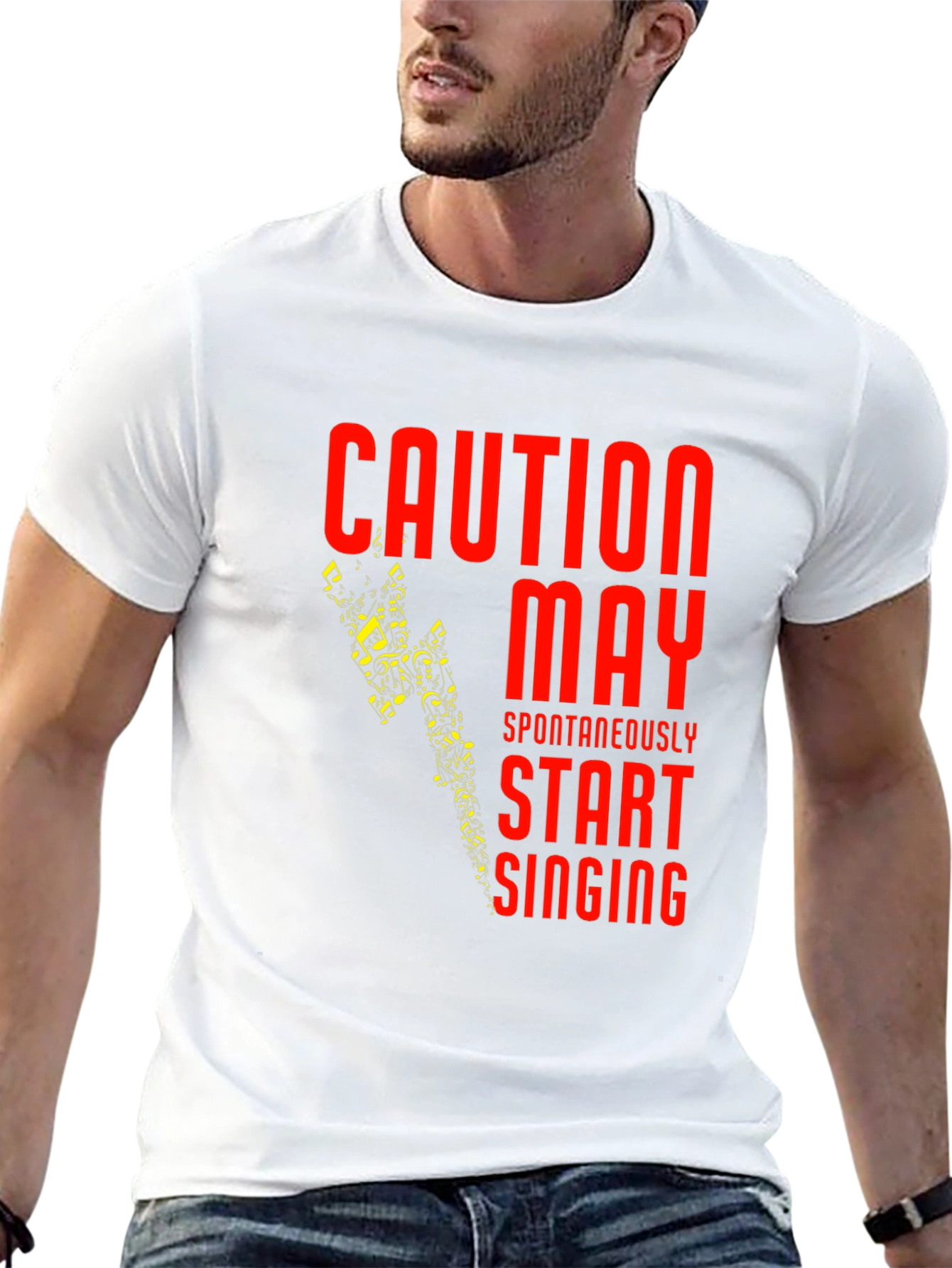 Caution May Spontaneously Start Singing T-Shirt