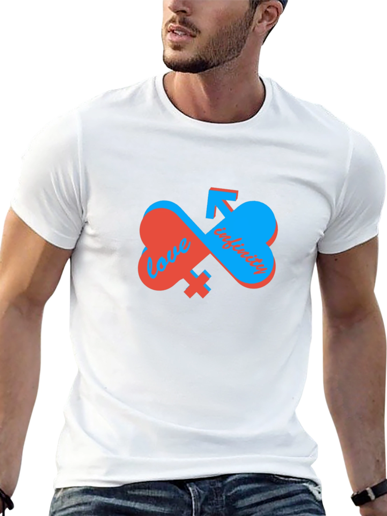 Love Infinity Graphic T-Shirt - Unisex Black Tee