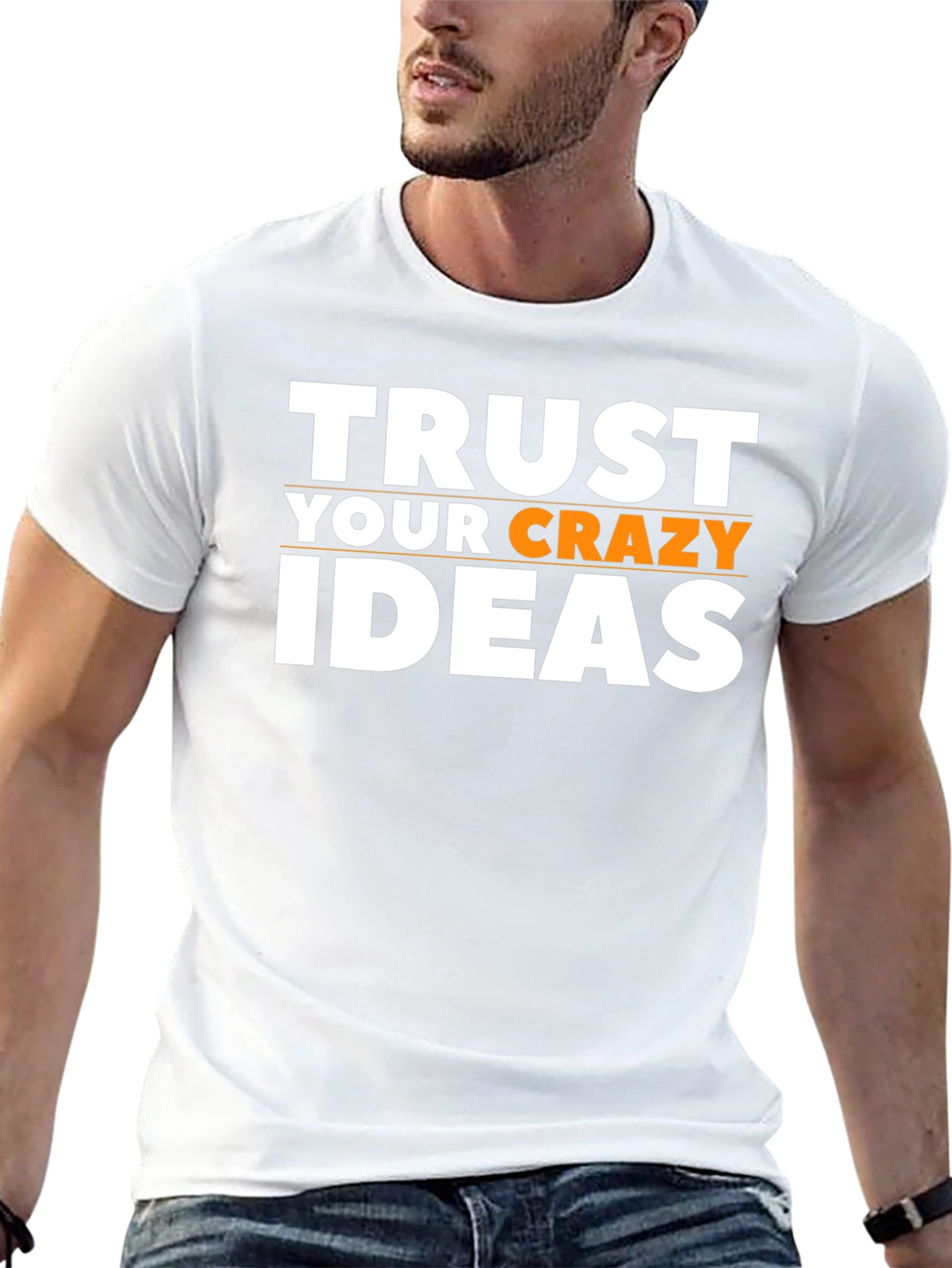 Trust Your Crazy Ideas Graphic Tee - Black