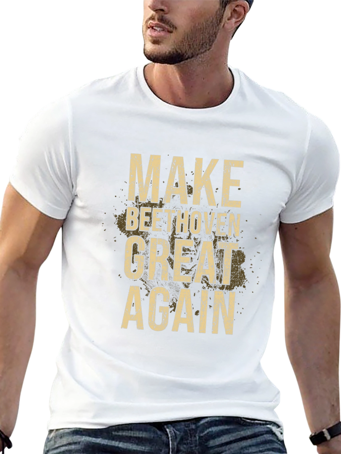 Make Beethoven Great Again Black T-Shirt
