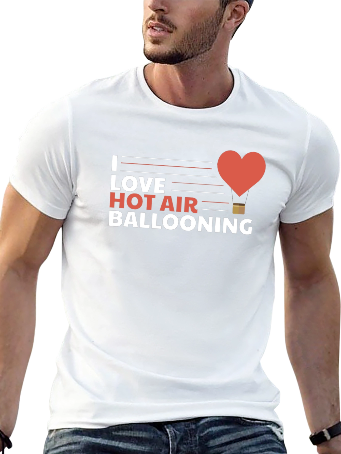I Love Hot Air Ballooning Graphic Tee