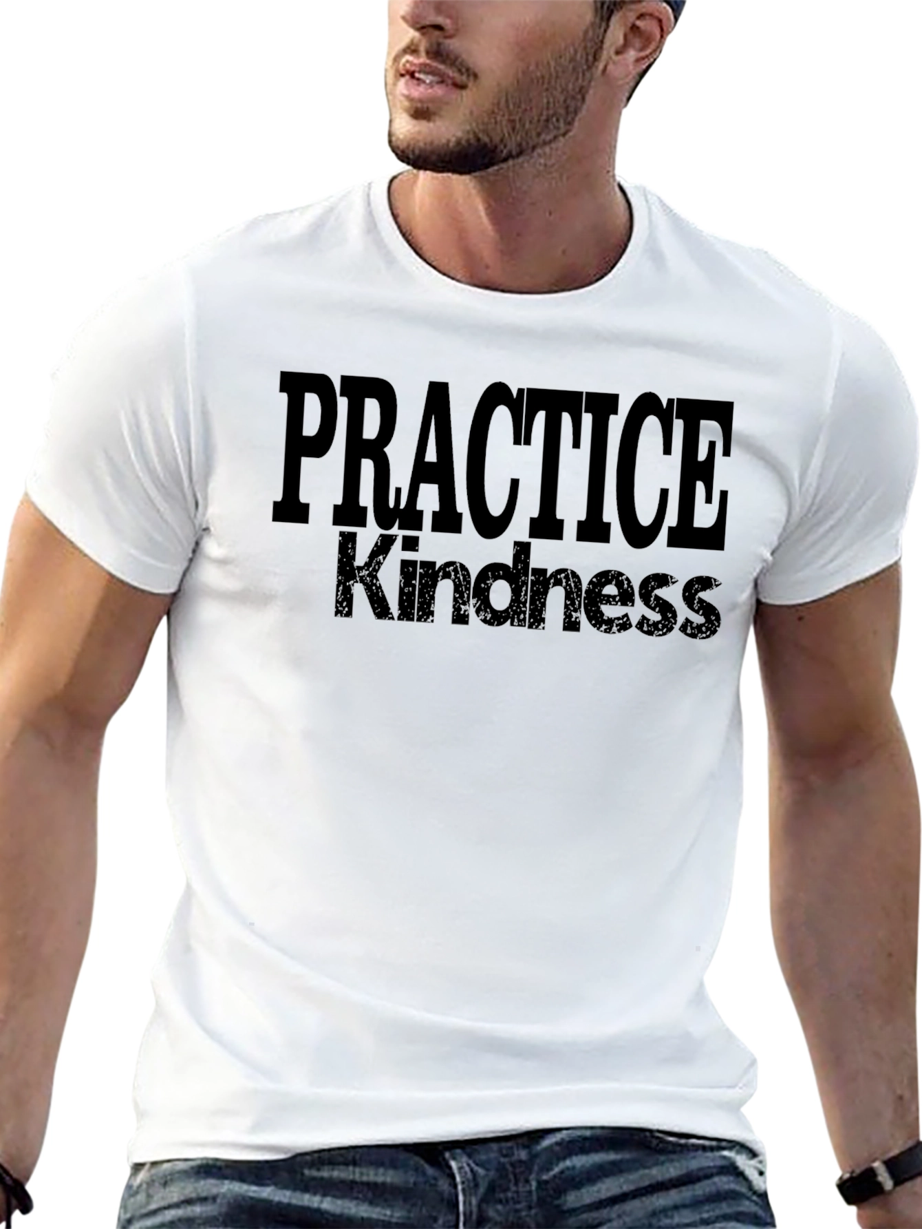 Practice Kindness Black Graphic Tee