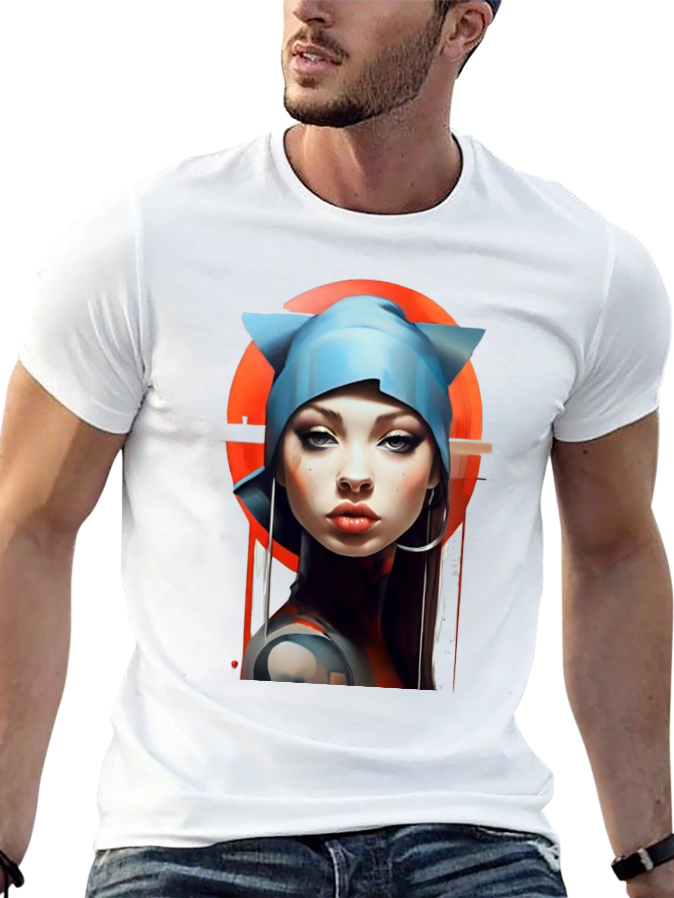 Cyberpunk Girl Graphic Tee