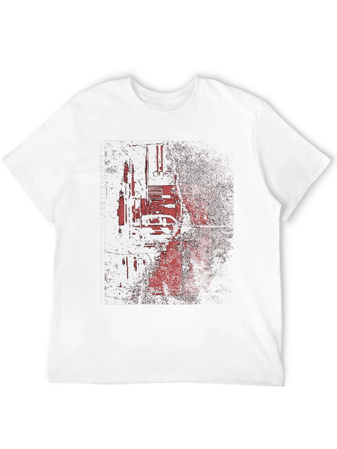 Distressed Cyberpunk Graphic Print Black T-Shirt