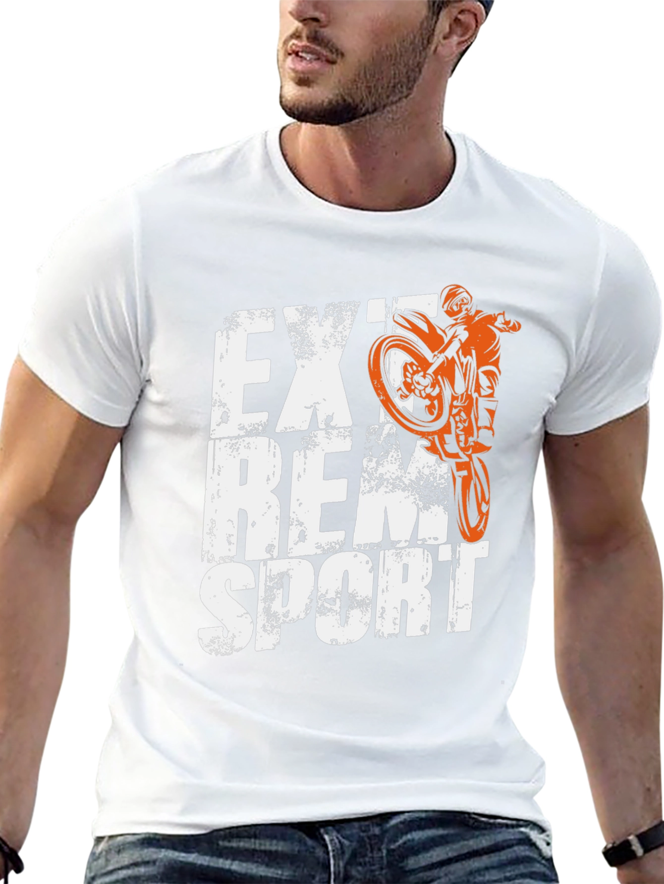 Extreme Sport Motorcycle Graphic T-Shirt