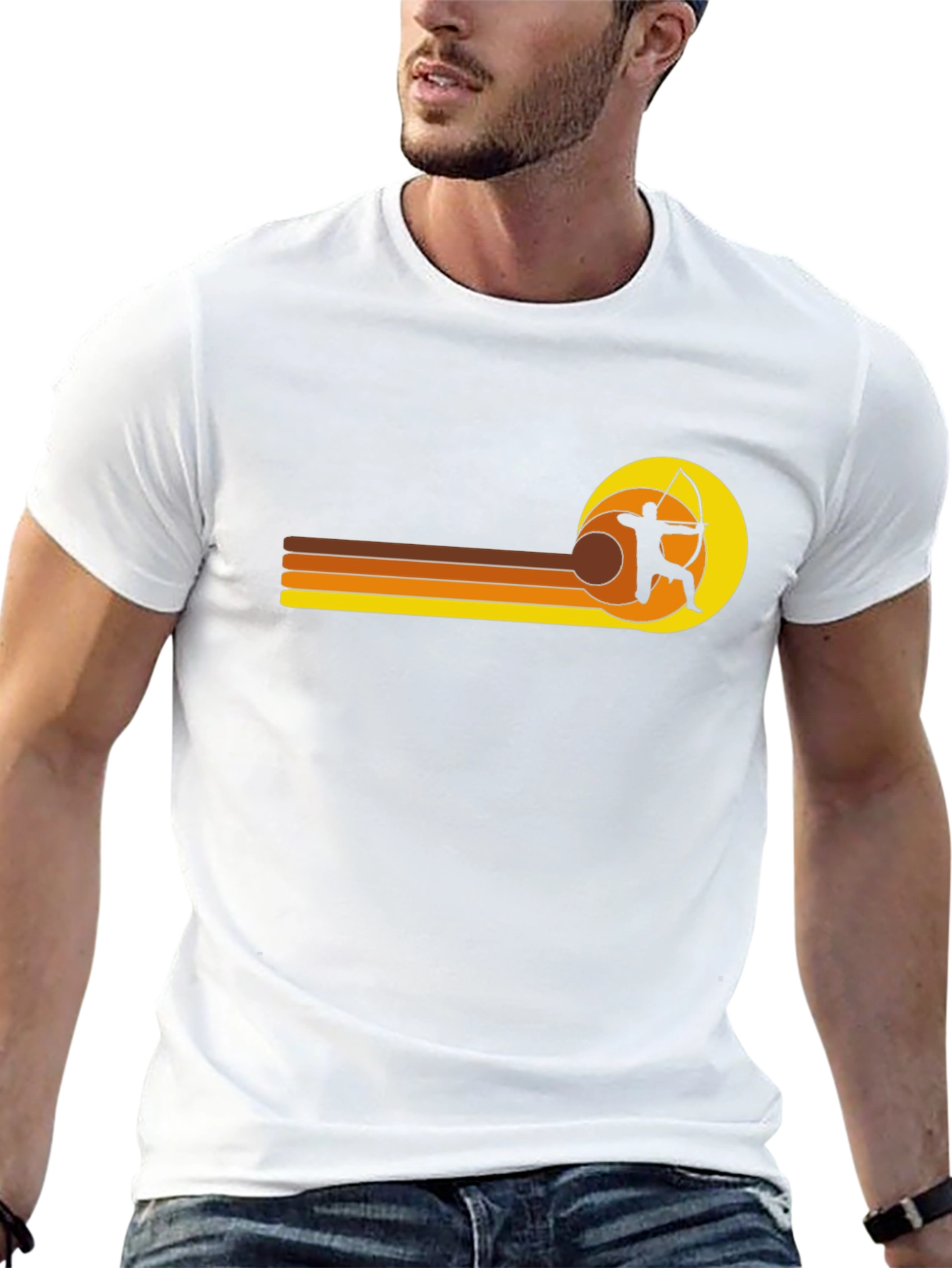 Retro Archer T-Shirt - Black