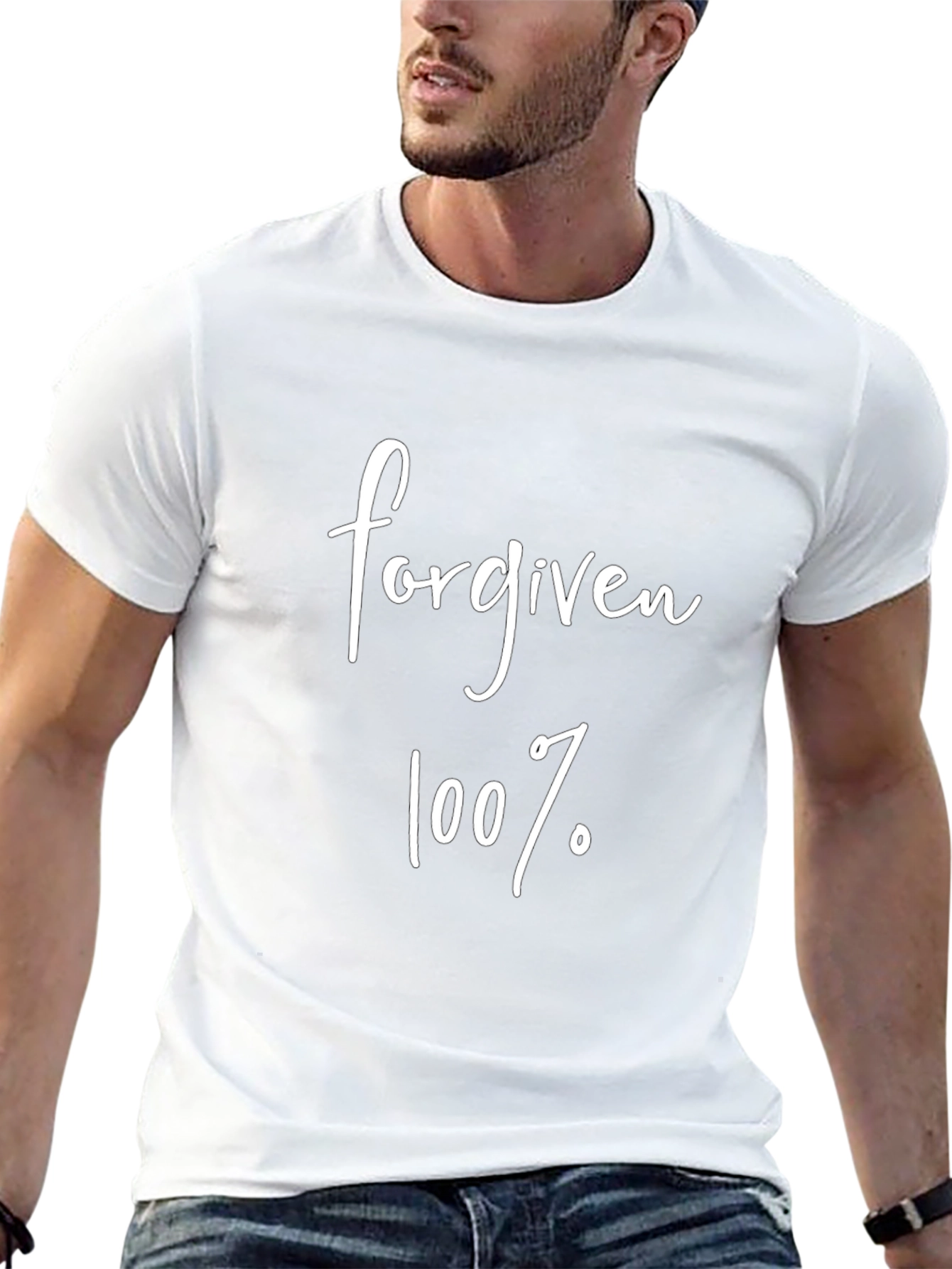 Forgiven 100% Cotton Black Graphic Tee