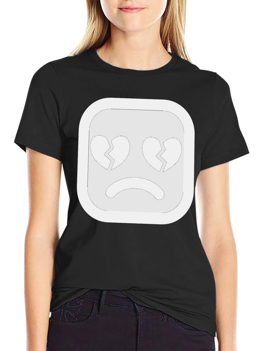 Broken Heart Emoji Black Tee