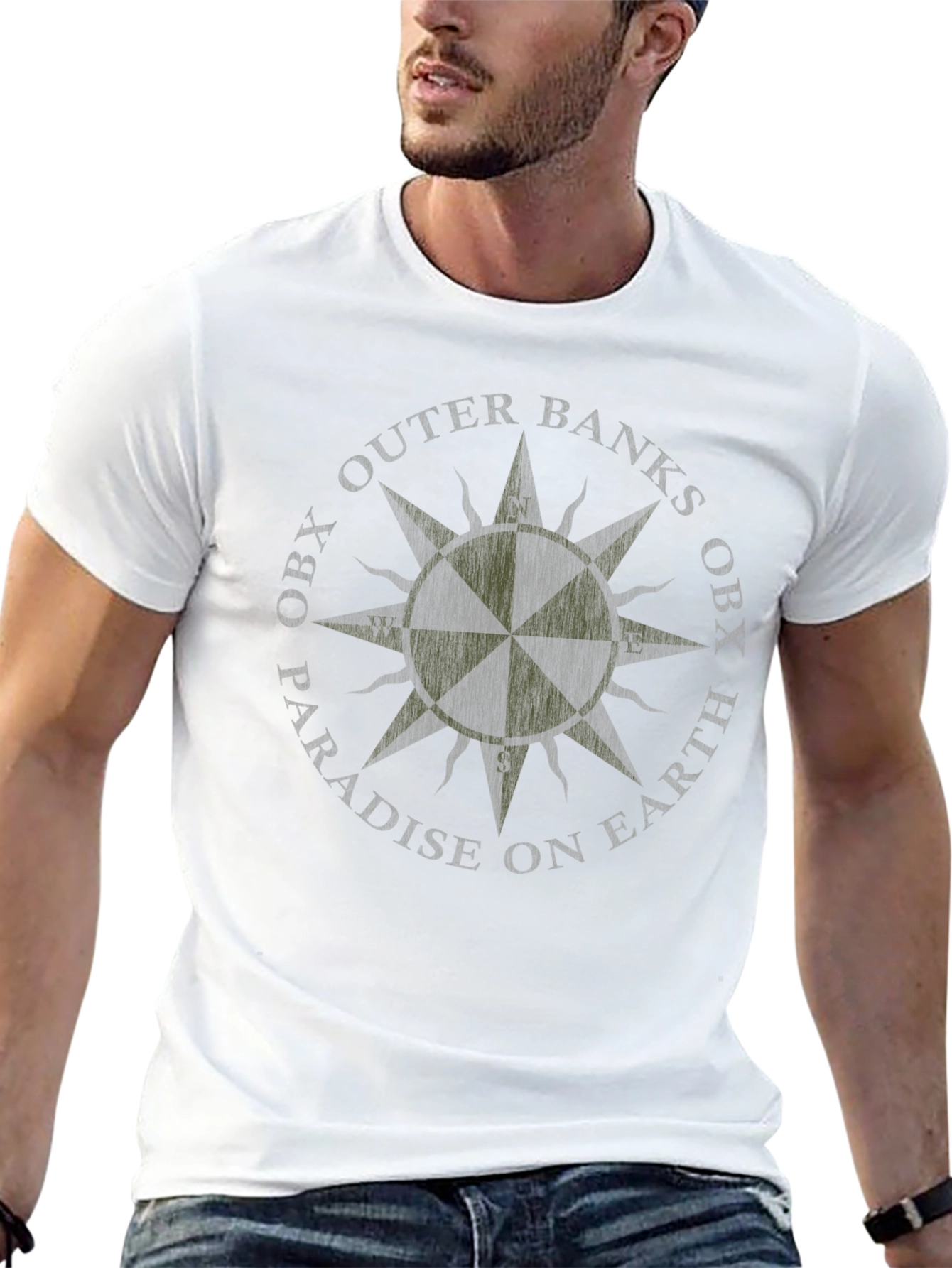 Outer Banks OBX Compass Graphic Tee