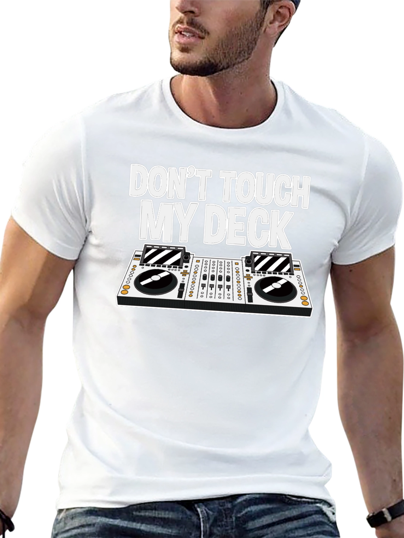 Dont Touch My Deck T-Shirt - DJ Turntable Tee