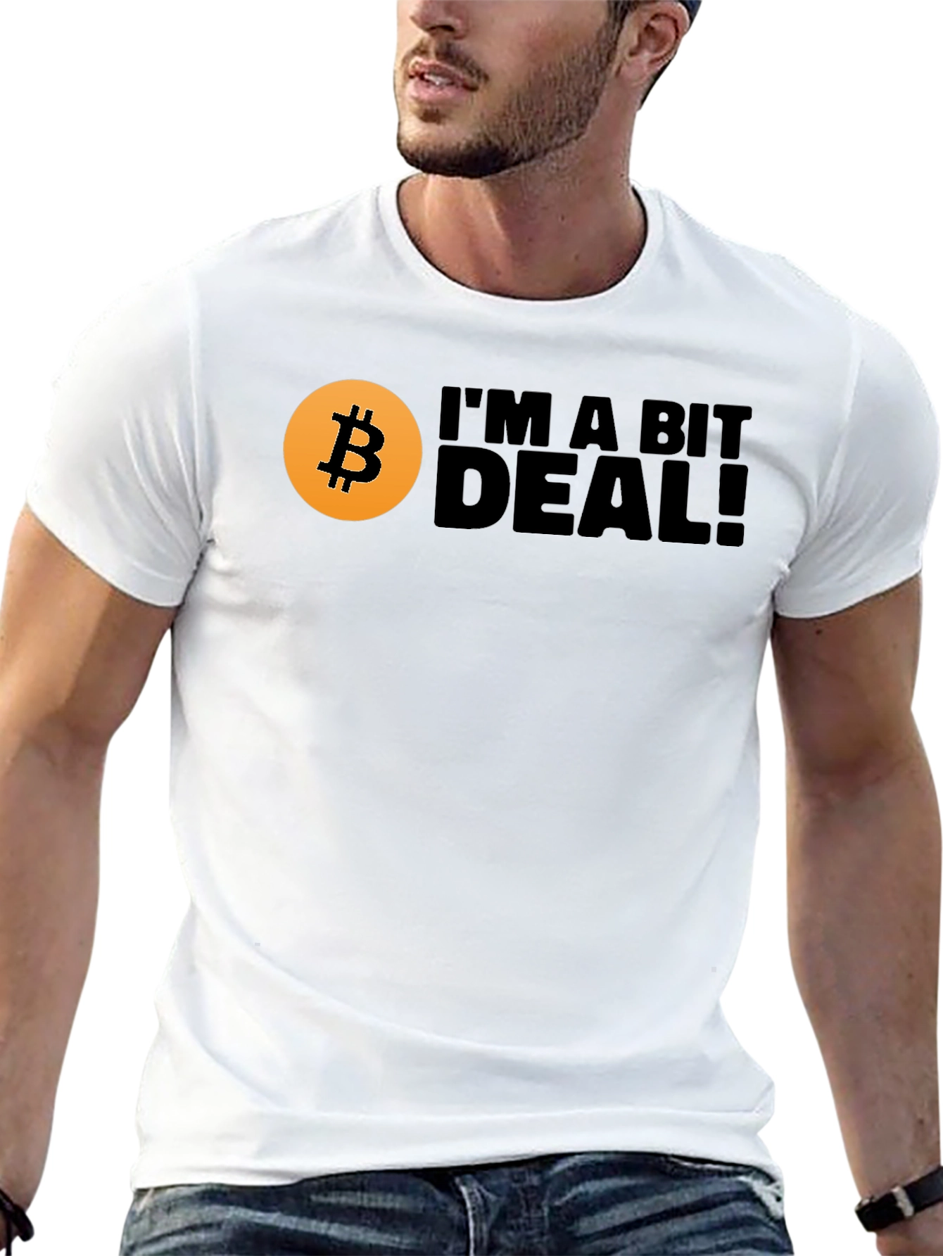 Bitcoin Im A Bit Deal! Mens Black T-Shirt