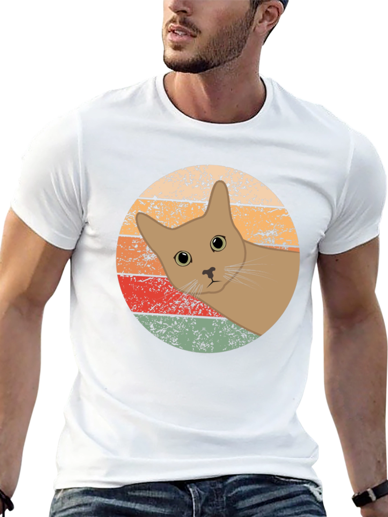 Retro Cat Graphic Tee