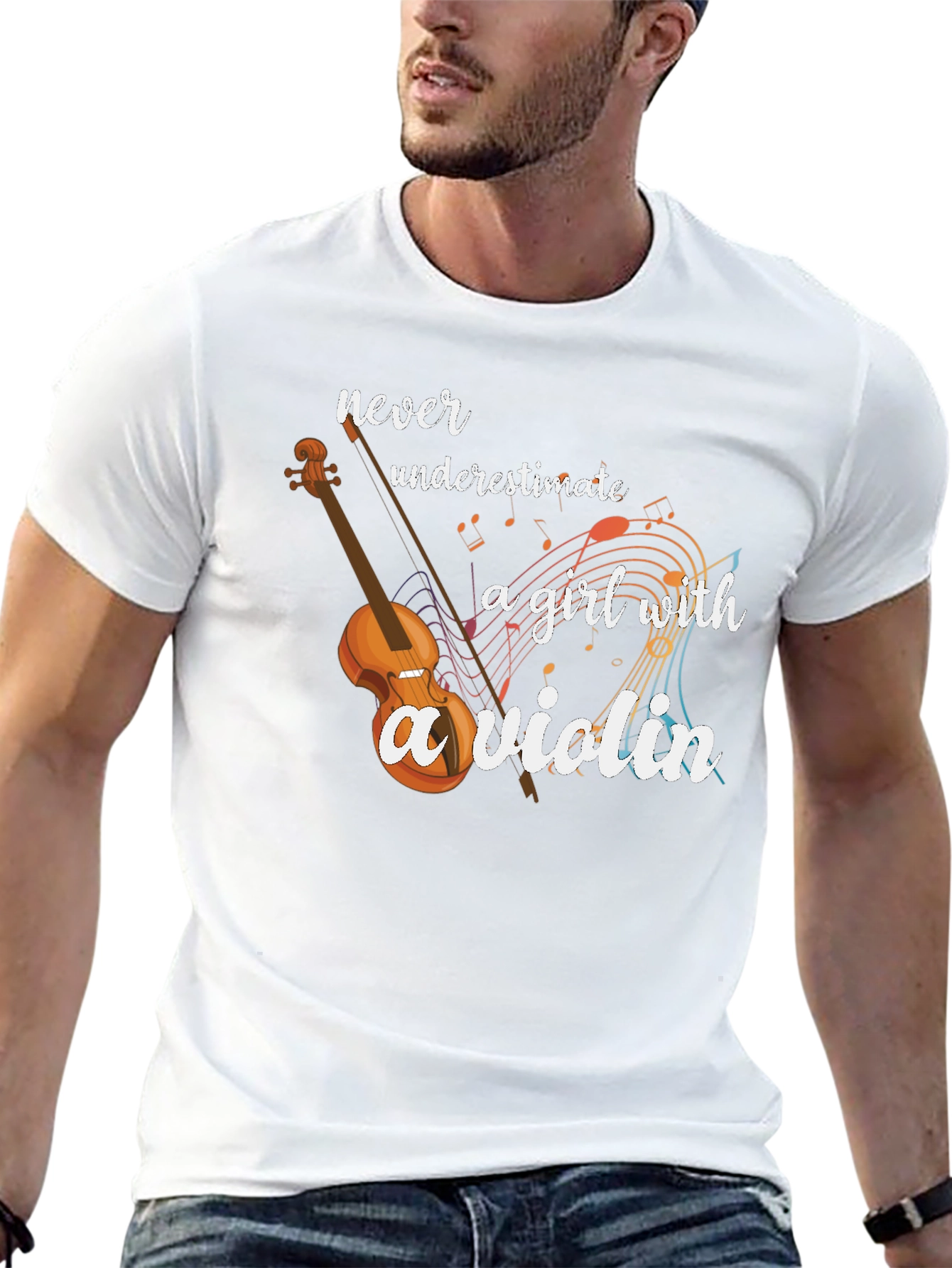 Violin Girl Graphic Tee