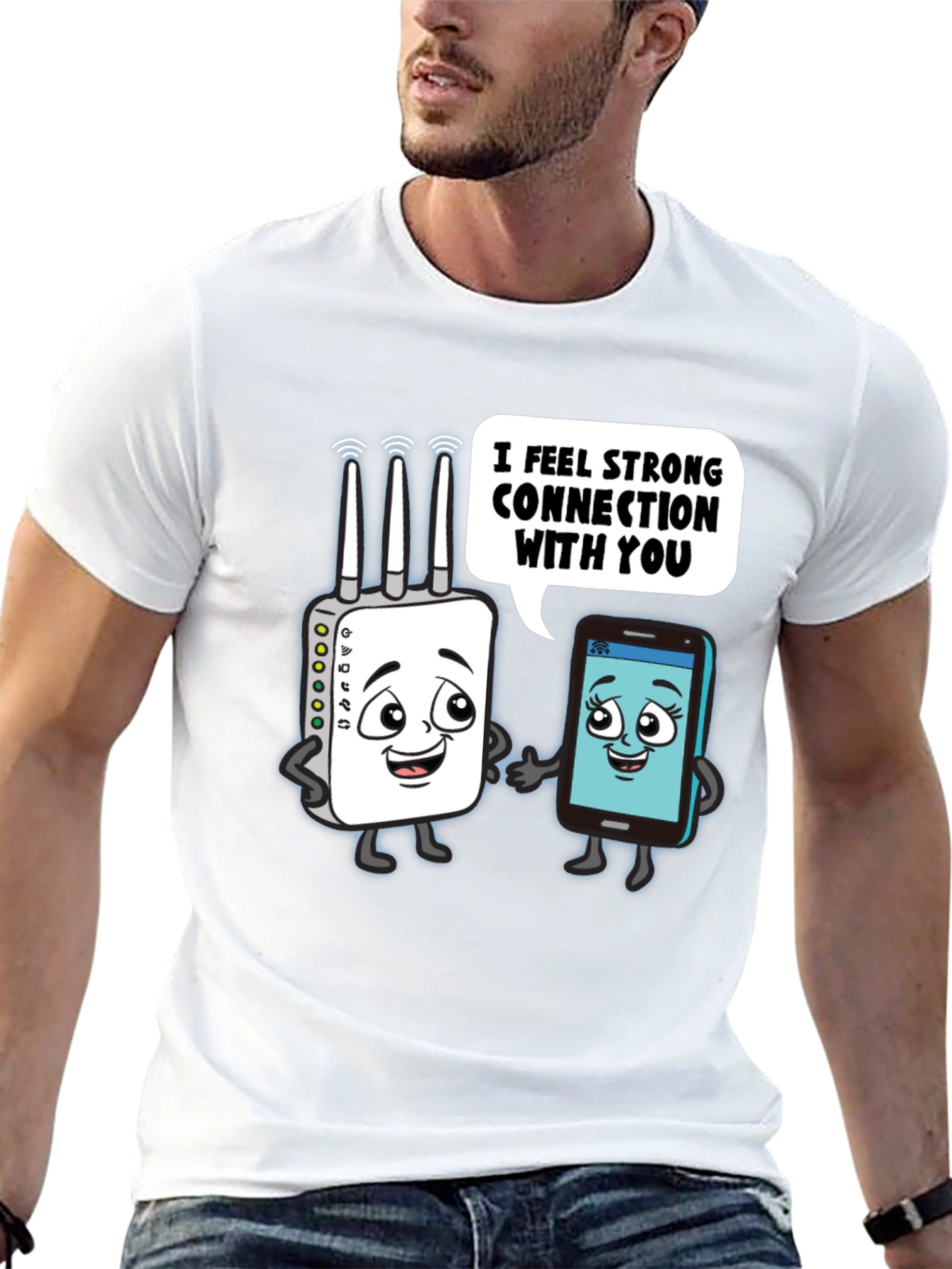 I Feel Strong Connection With You Graphic Tee