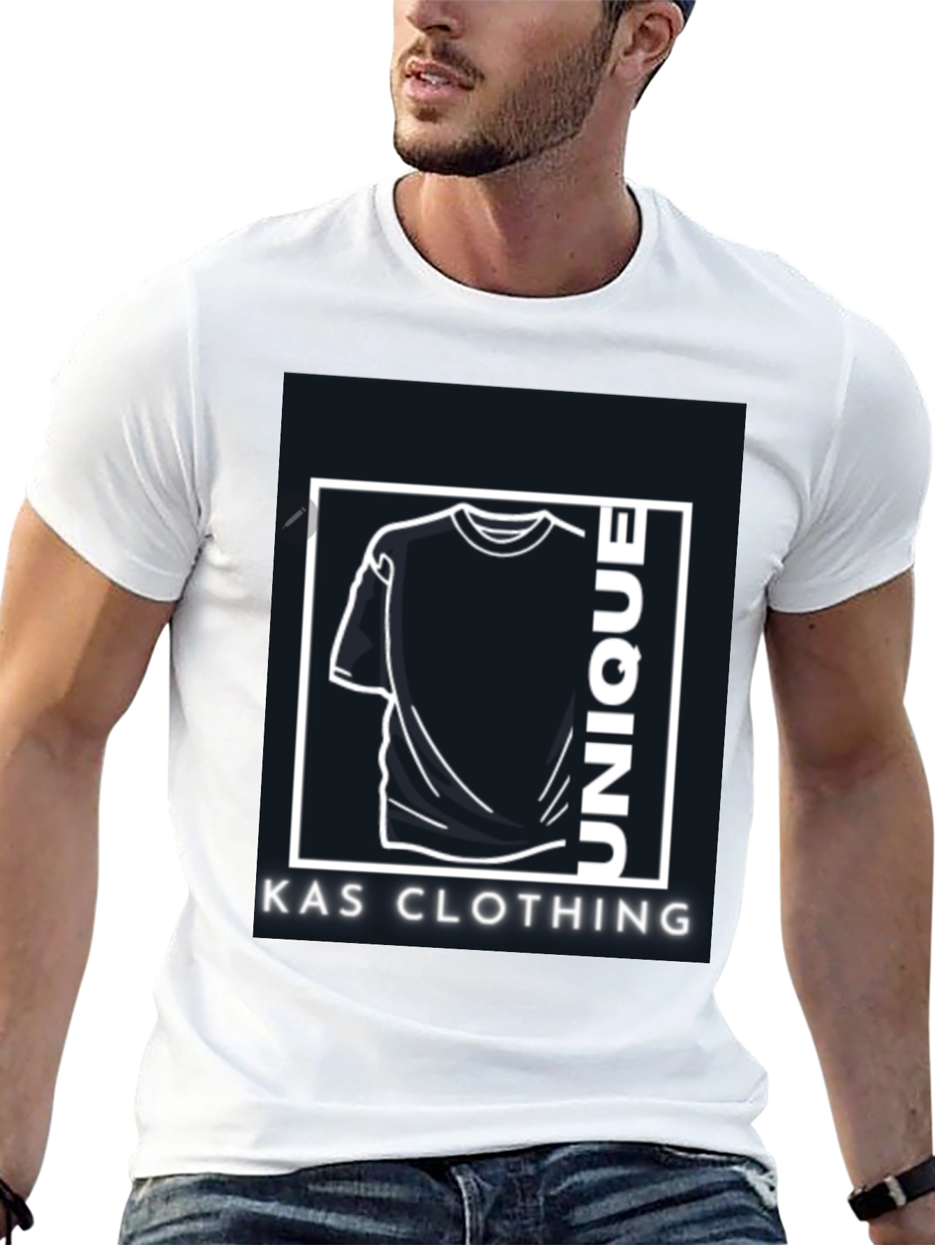 Unique KAS Clothing Black Graphic Tee