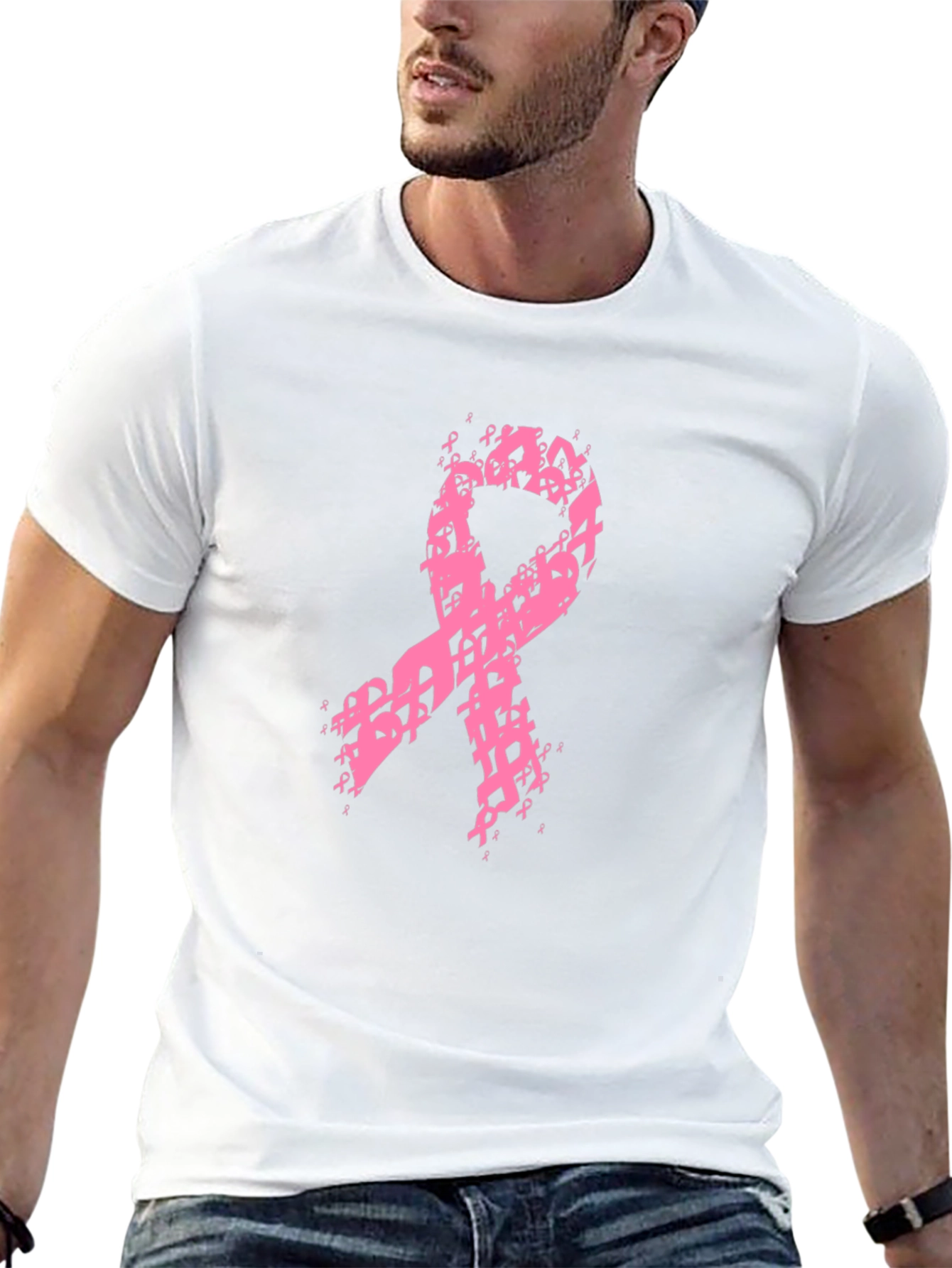 Pink Ribbon Breast Cancer Awareness Tee