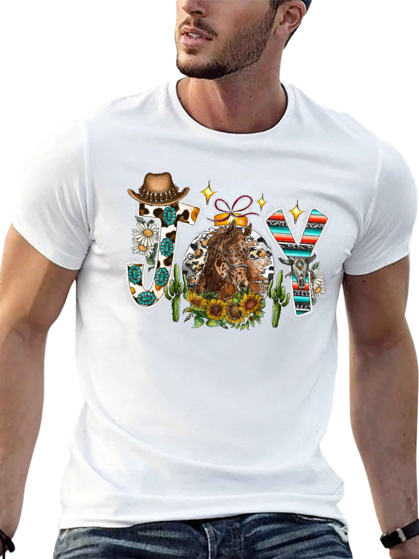 Joy Western Horse Graphic Tee