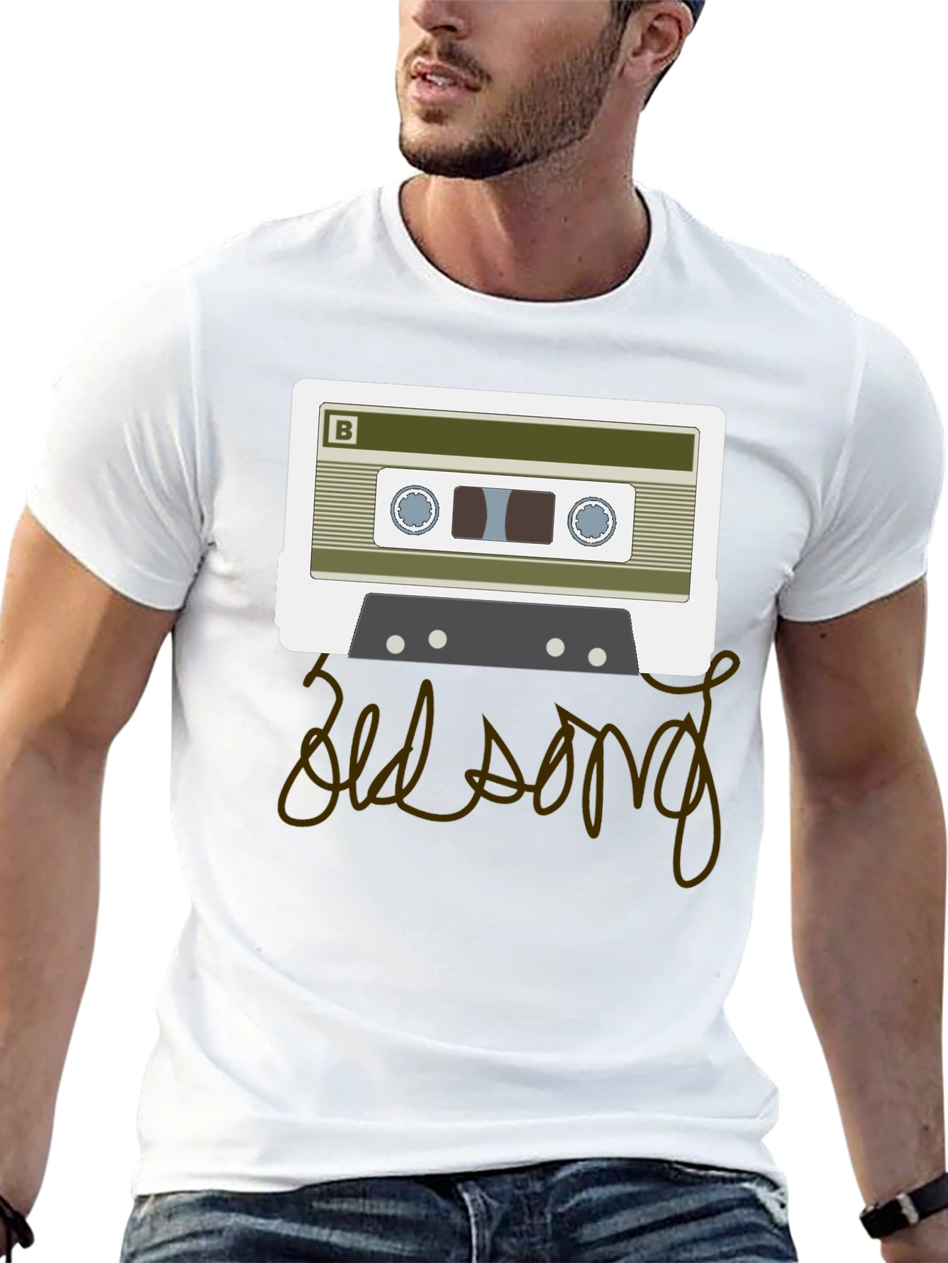 Retro Cassette Tape Old Song Graphic T-Shirt