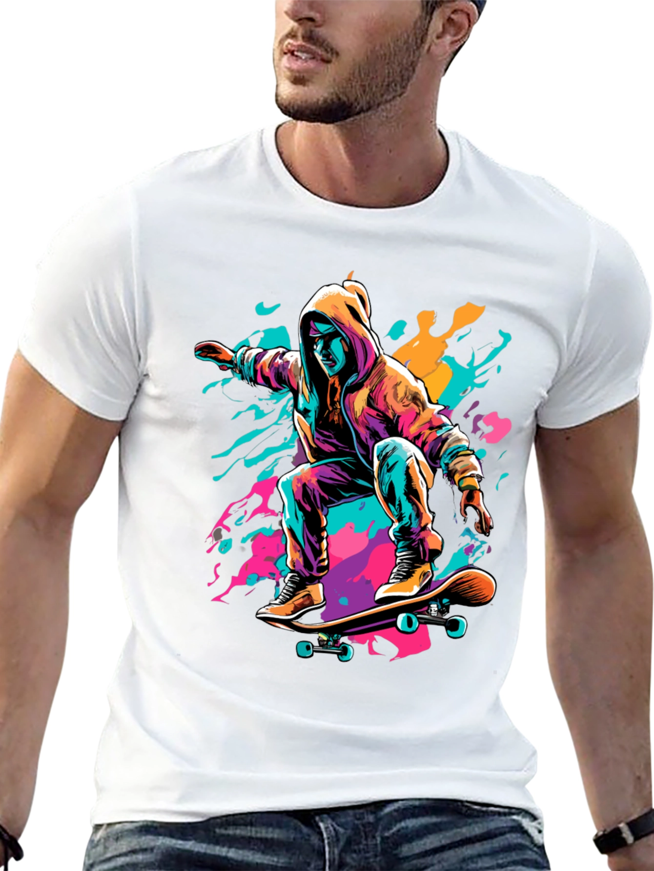 Skater Graphic Tee - Cool Urban Style