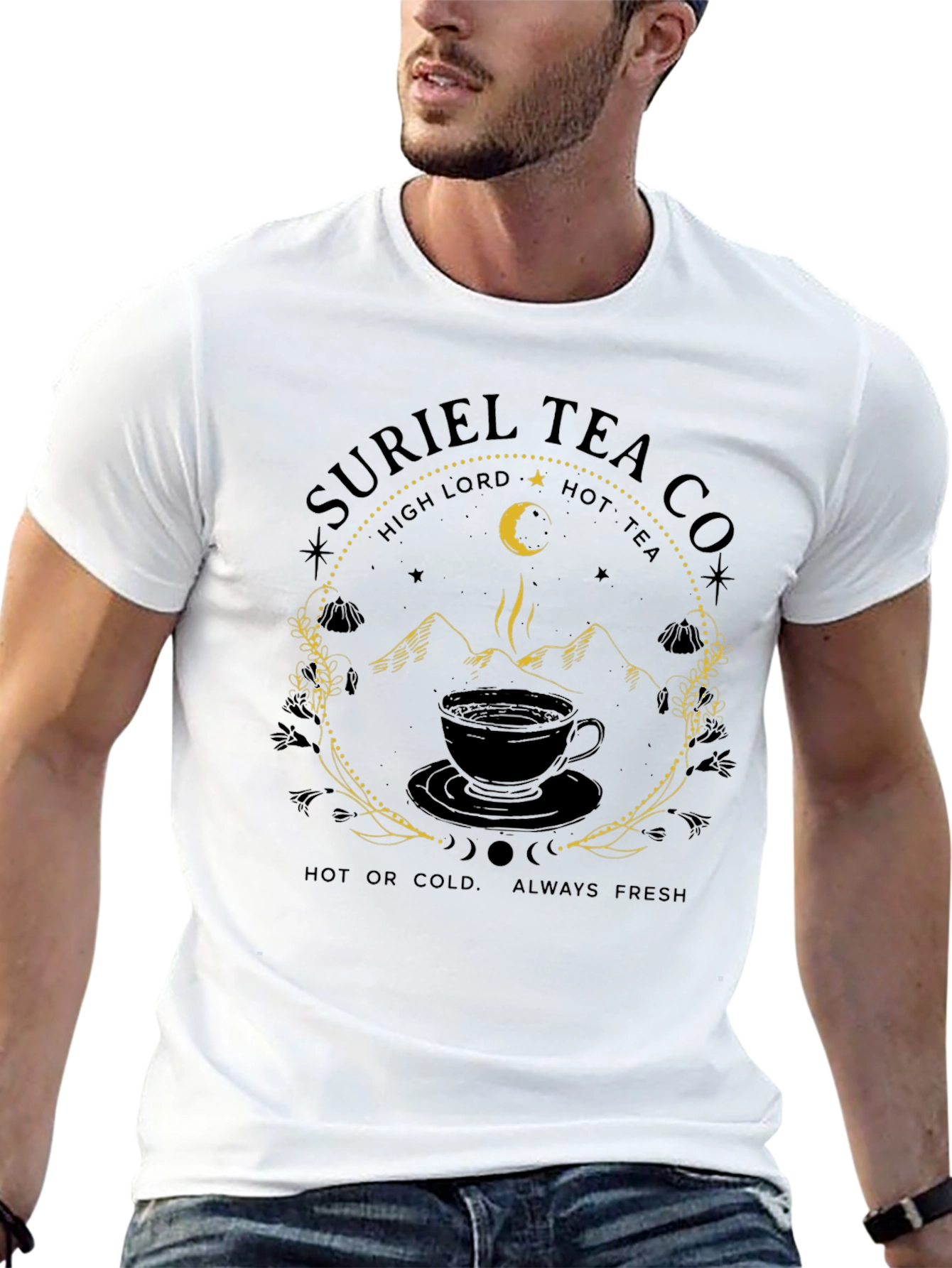 Suriel Tea Co. Black T-Shirt