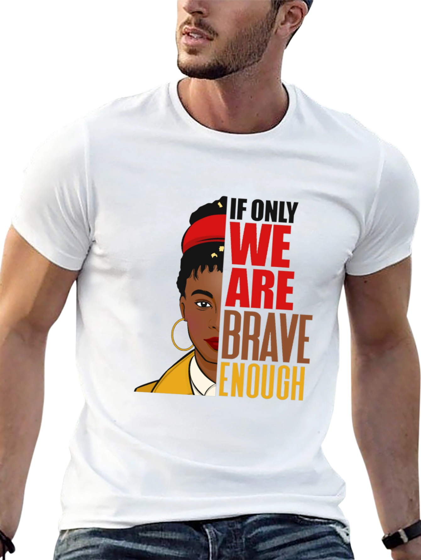Brave Enough Graphic Tee - Black T-Shirt