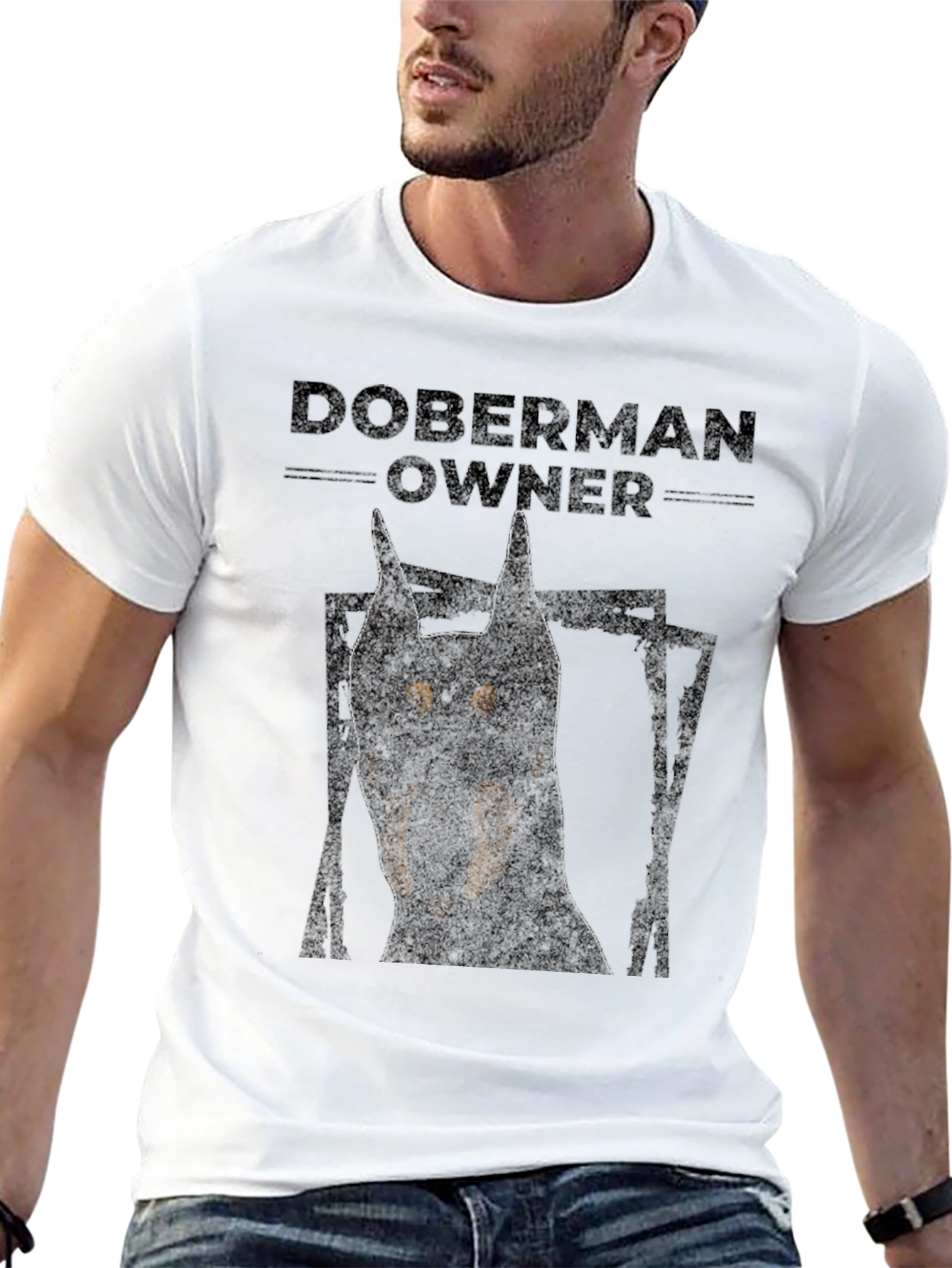 Doberman Owner Graphic T-Shirt - Black