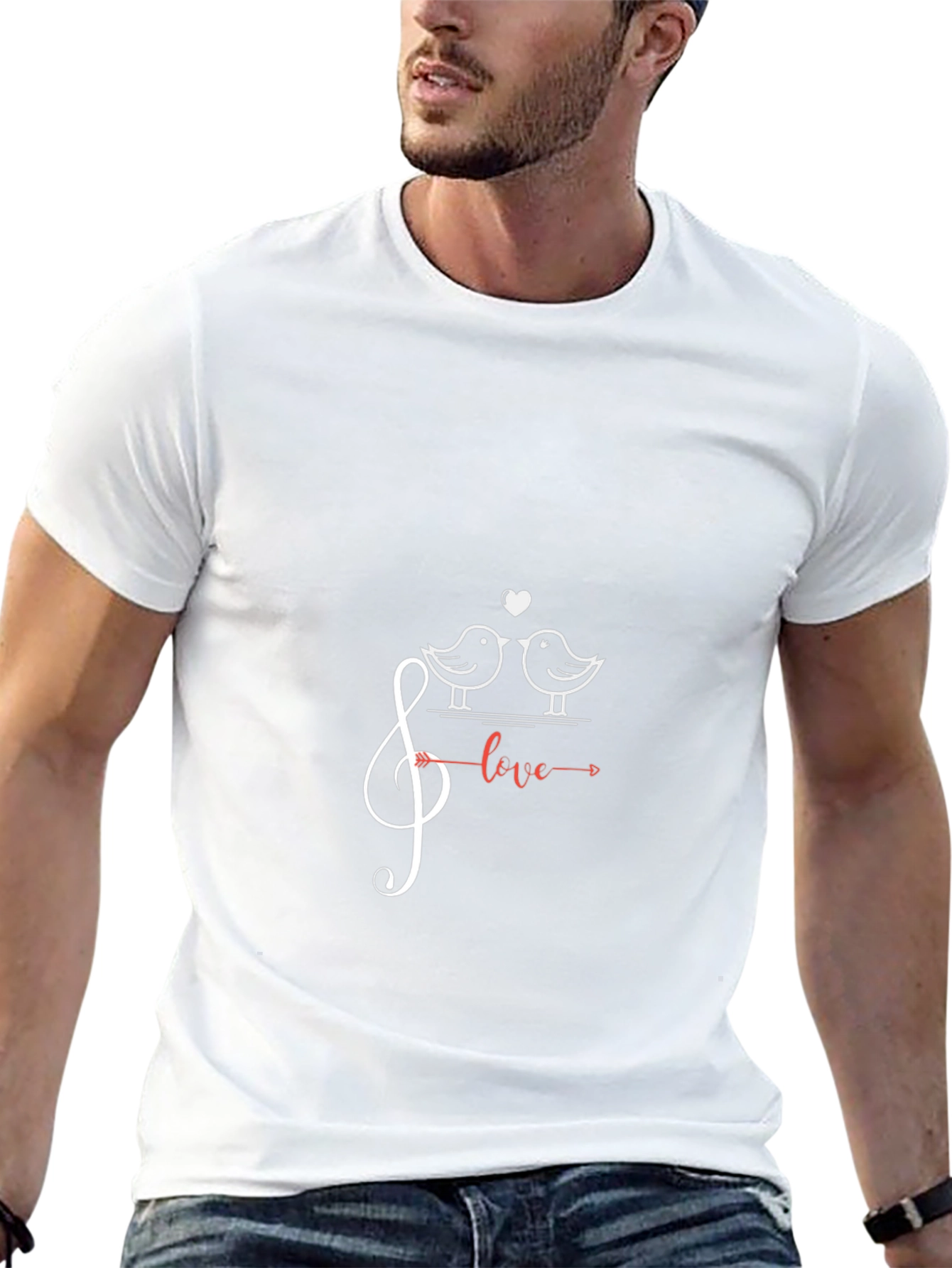 Love Birds Music Tee - Stylish Graphic T-Shirt