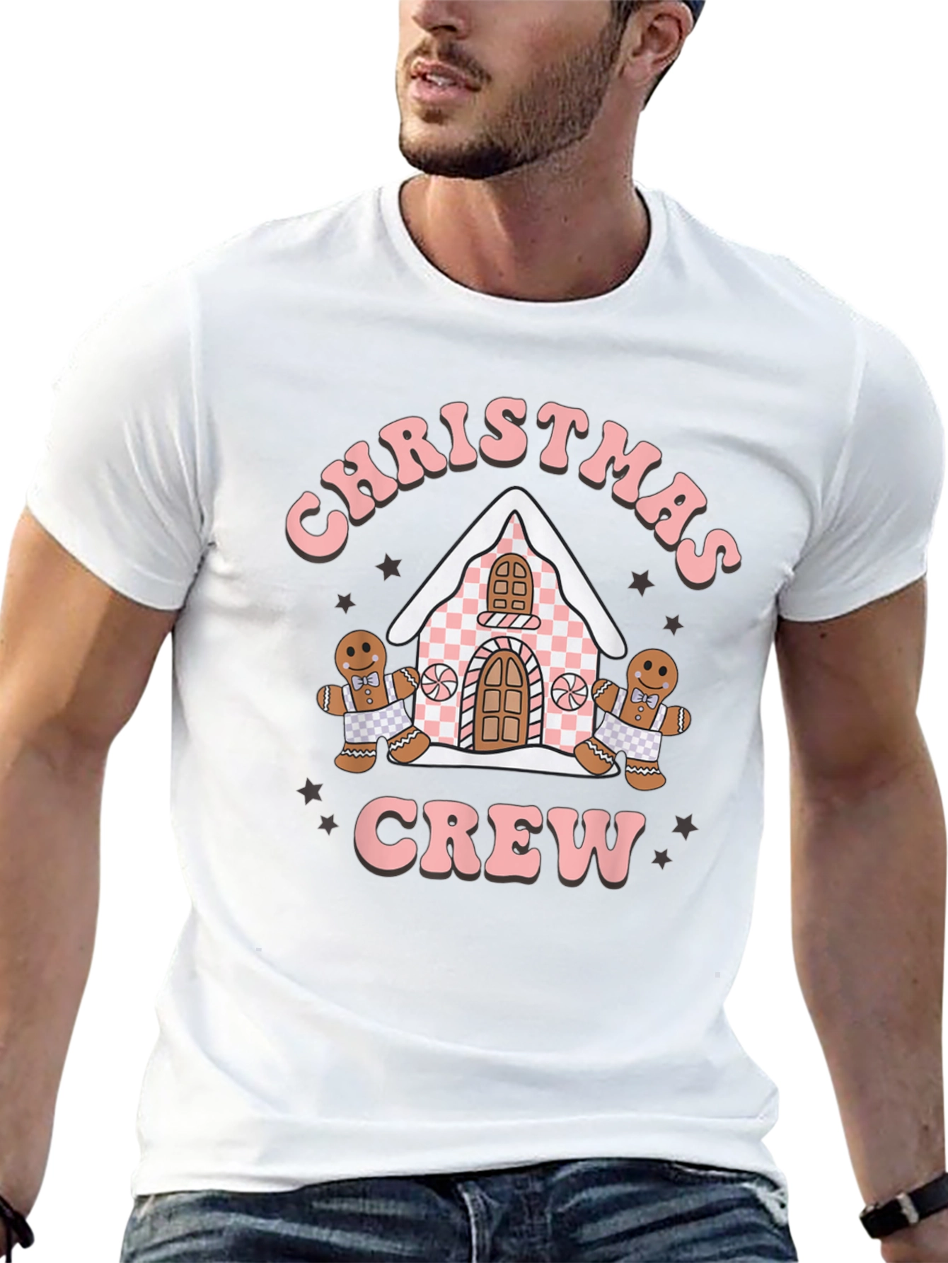 Christmas Crew Gingerbread Holiday T-Shirt