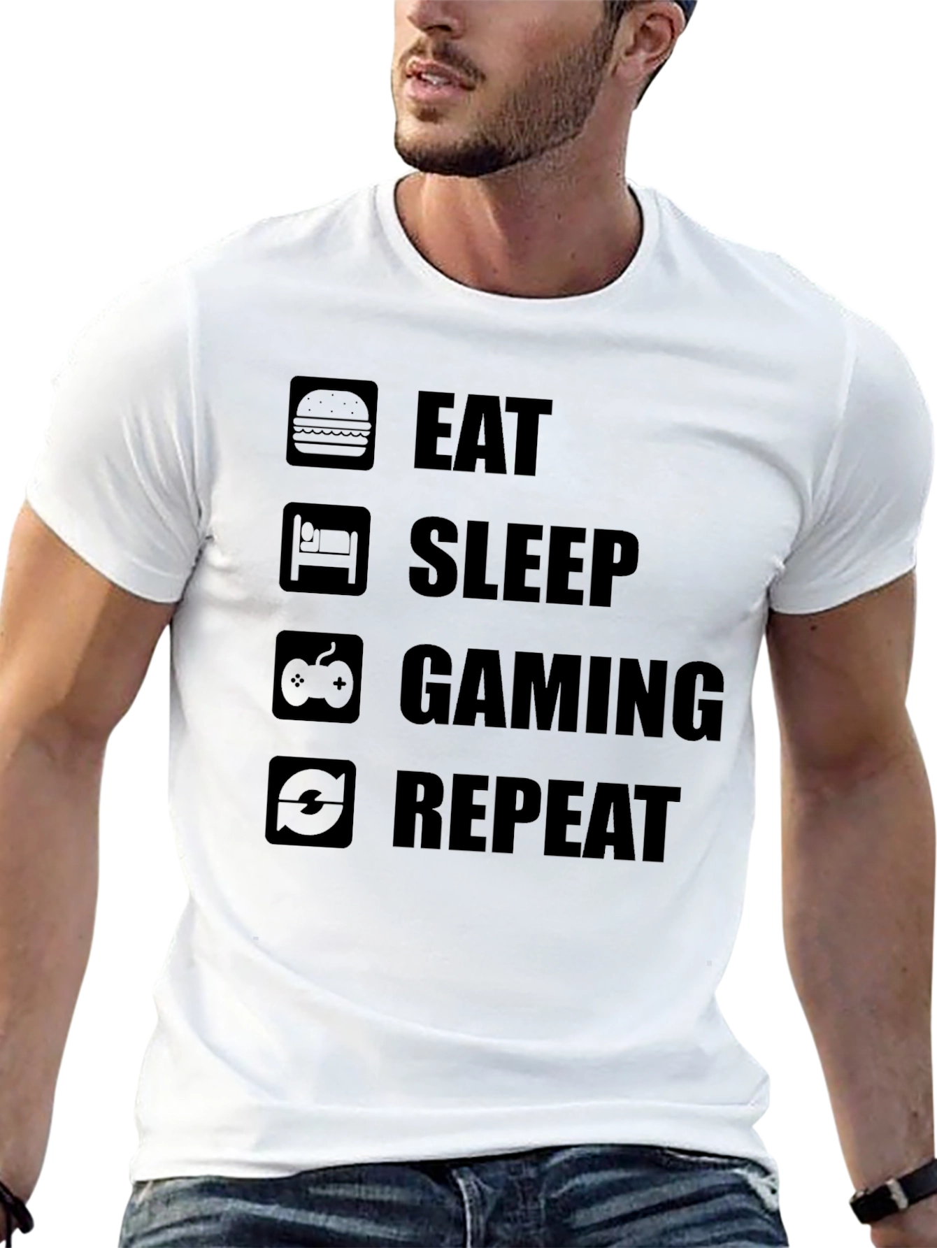 Eat Sleep Gaming Repeat T-Shirt