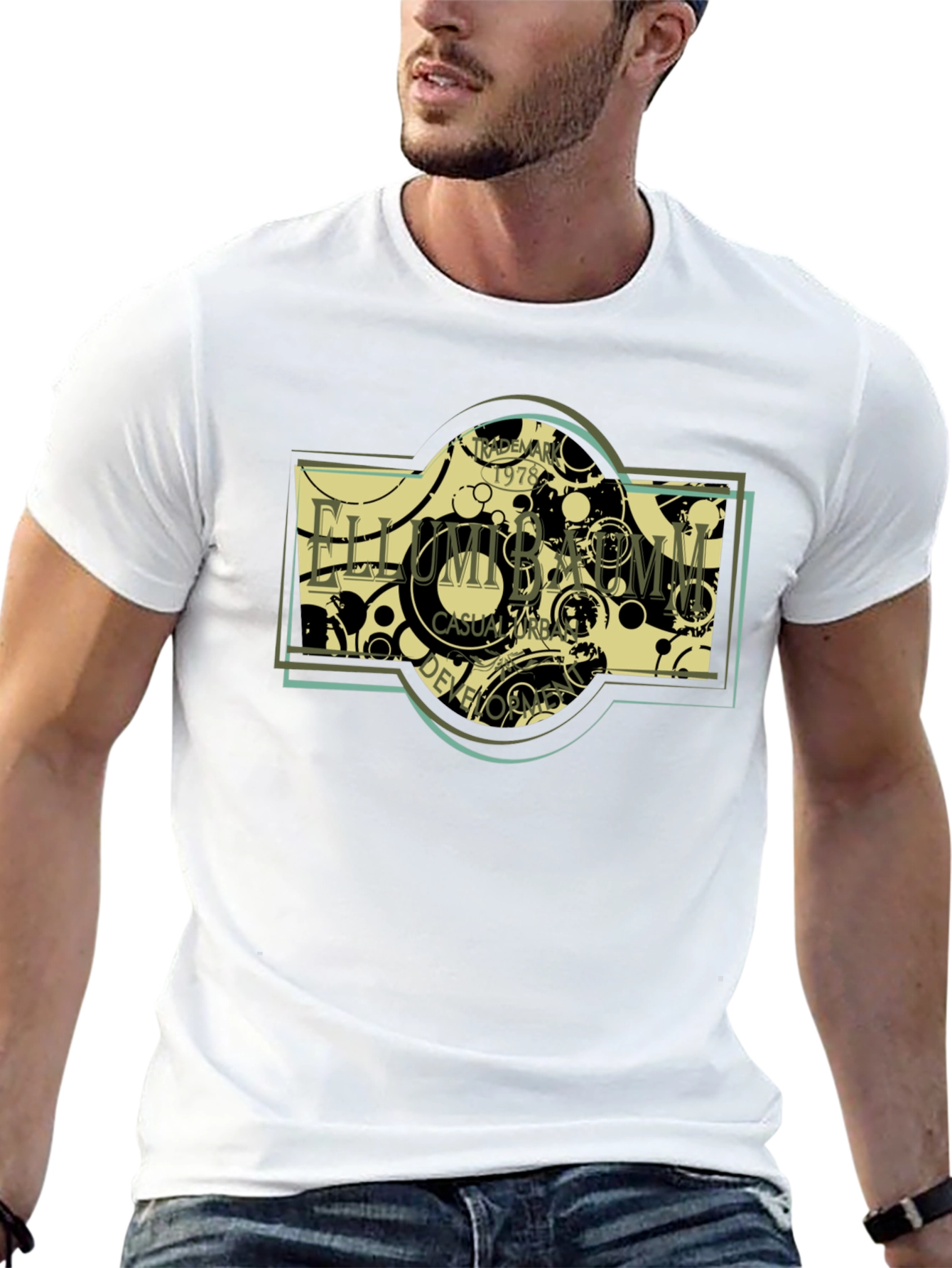 Ellumbamm Urban Casual T-Shirt - Black Cotton Tee
