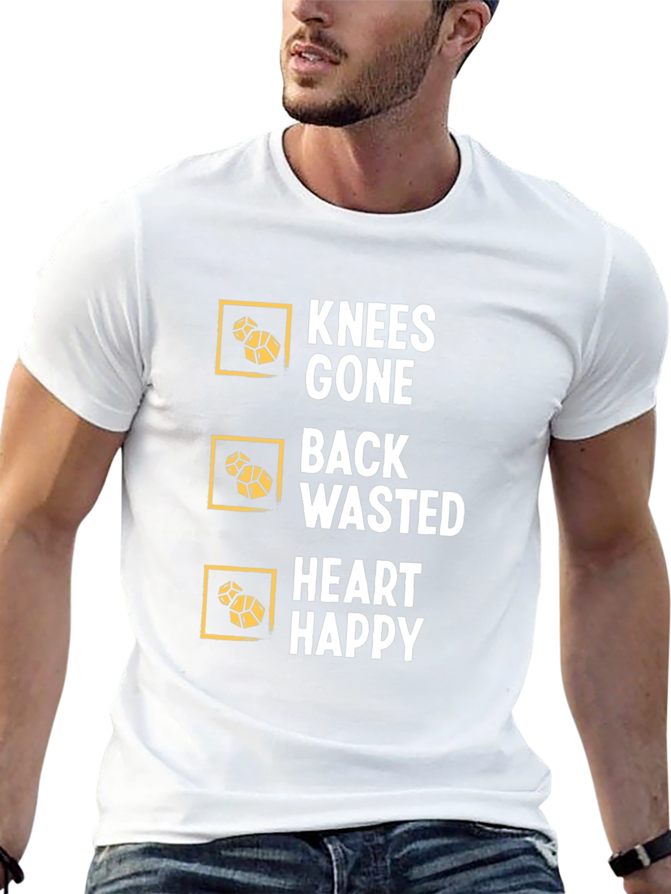 Knees Gone Back Wasted Heart Happy T-Shirt